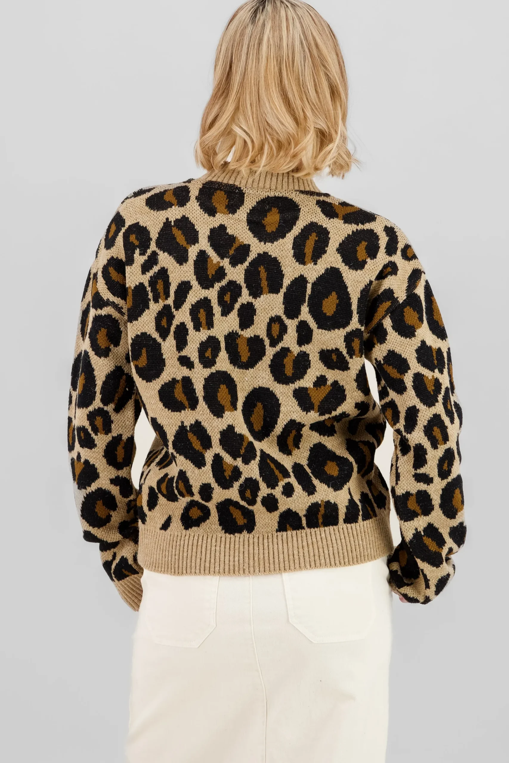 Shasa Animal Print Sweater