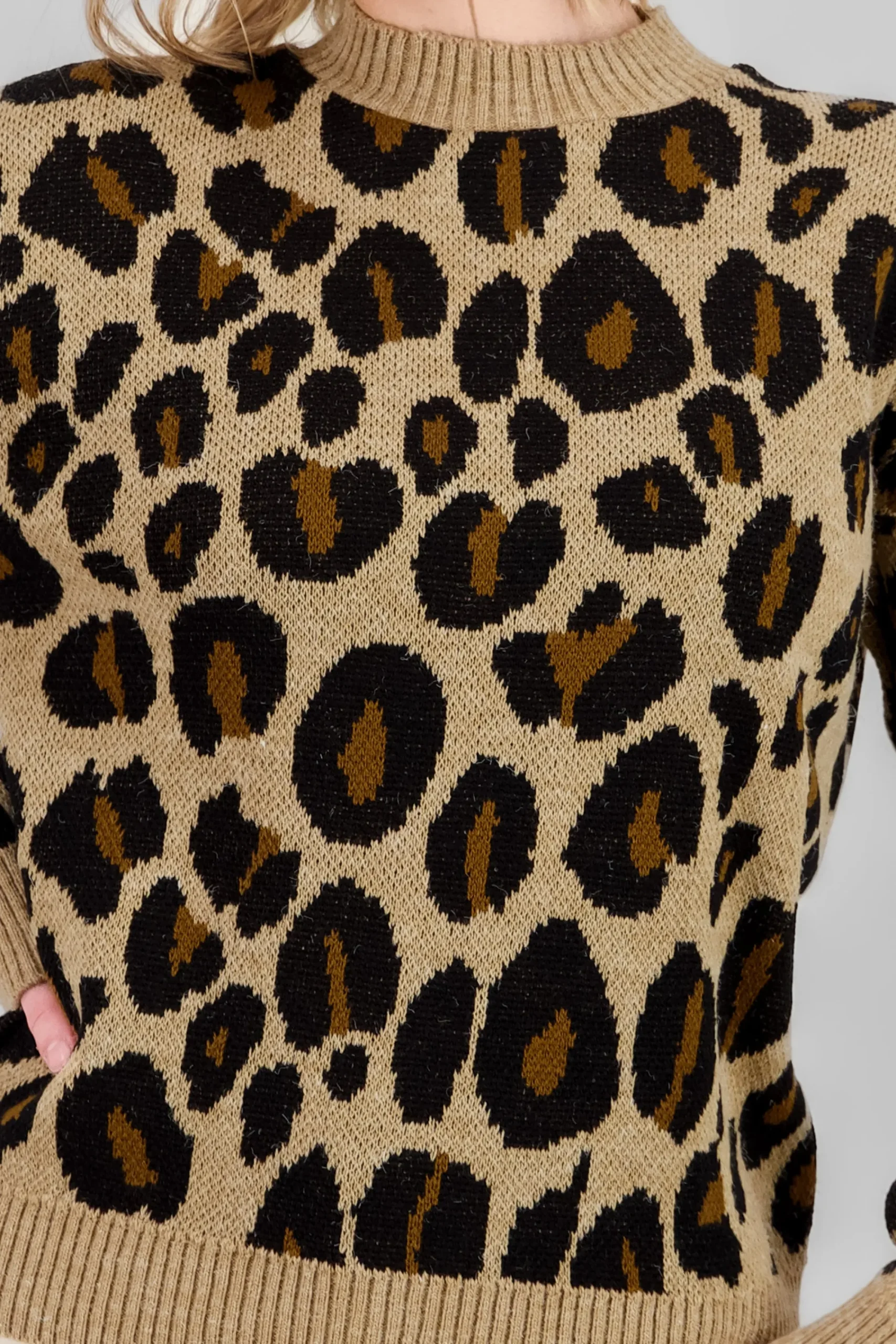Shasa Animal Print Sweater