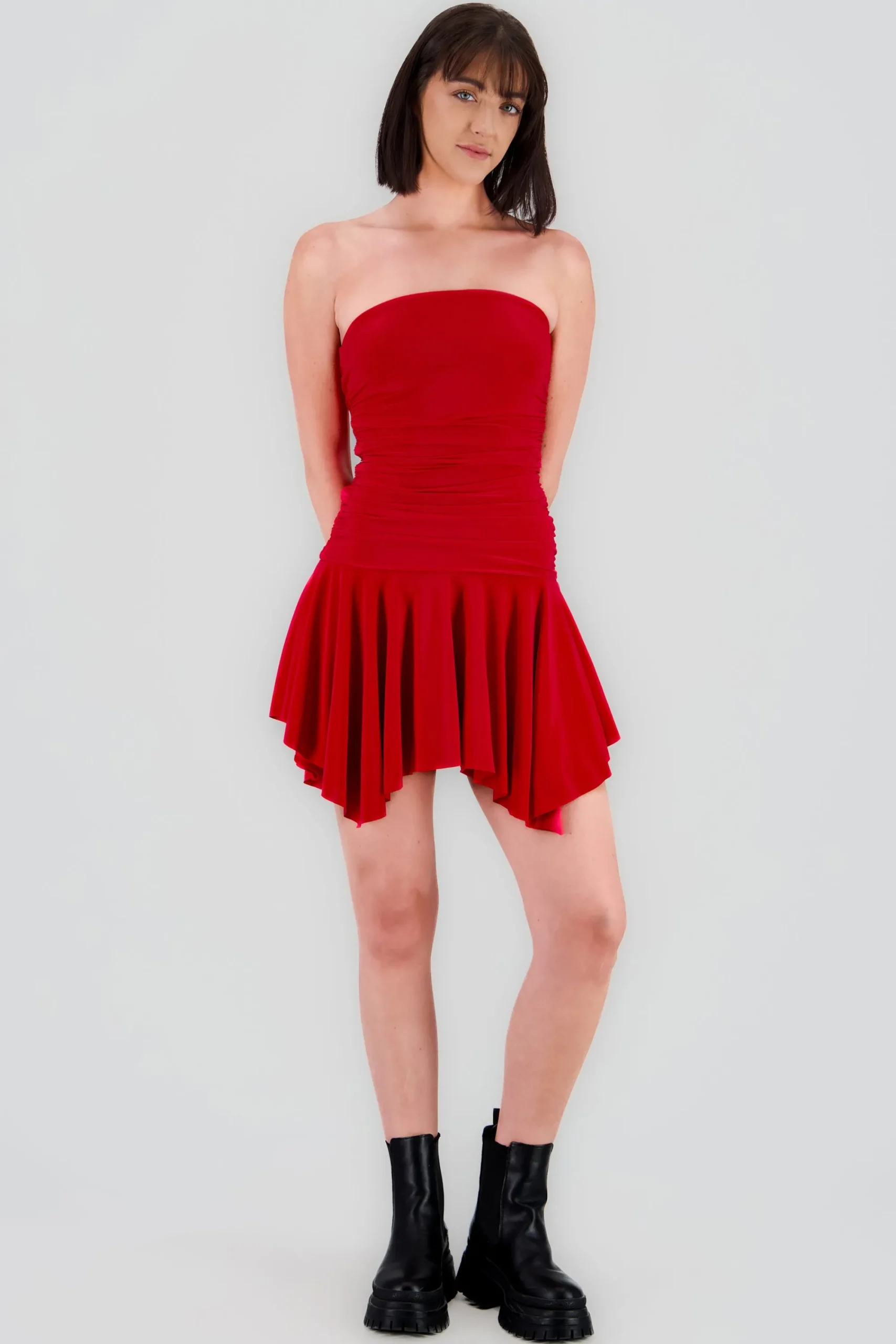 Shasa Asymmetrical Mini Dress
