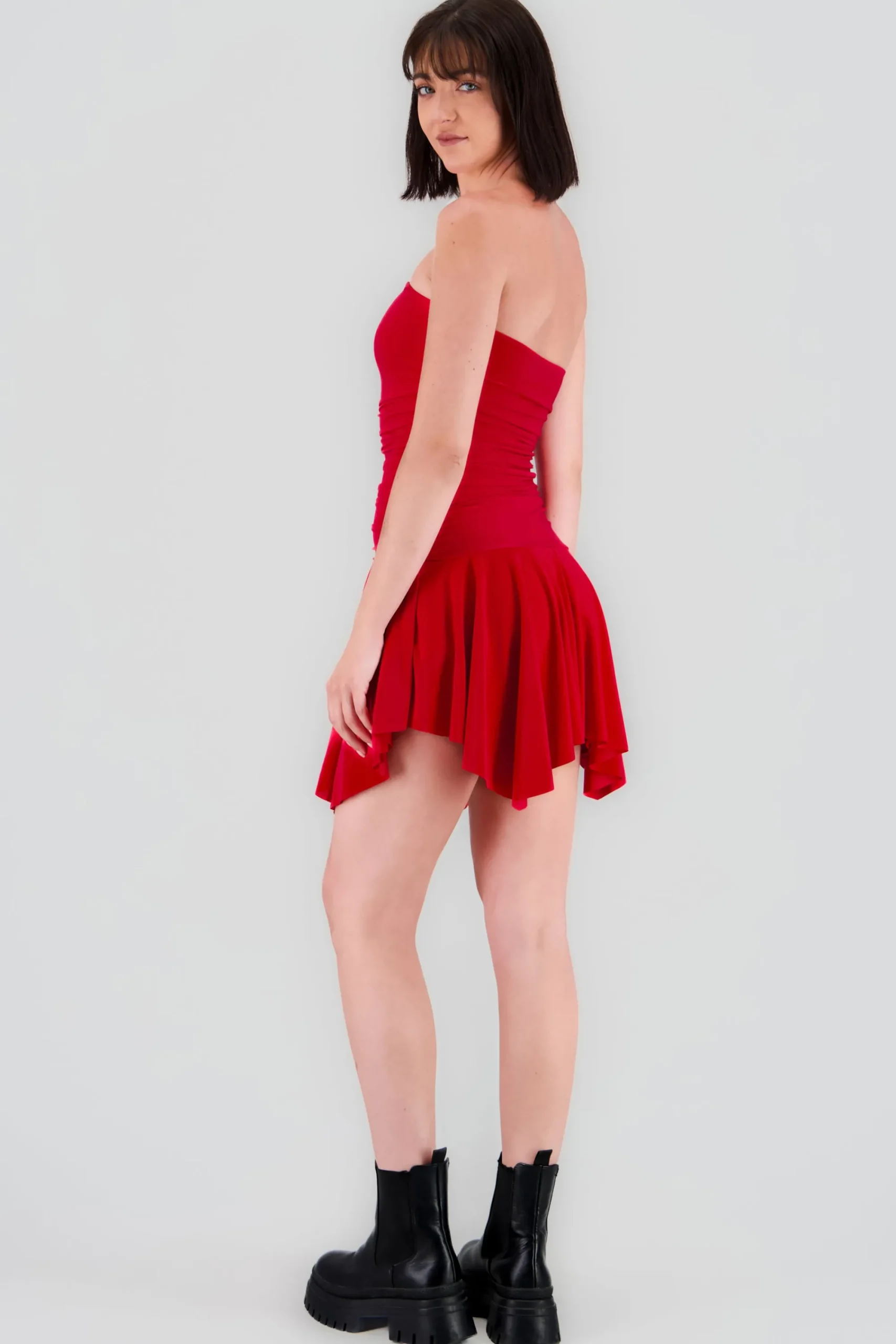 Shasa Asymmetrical Mini Dress