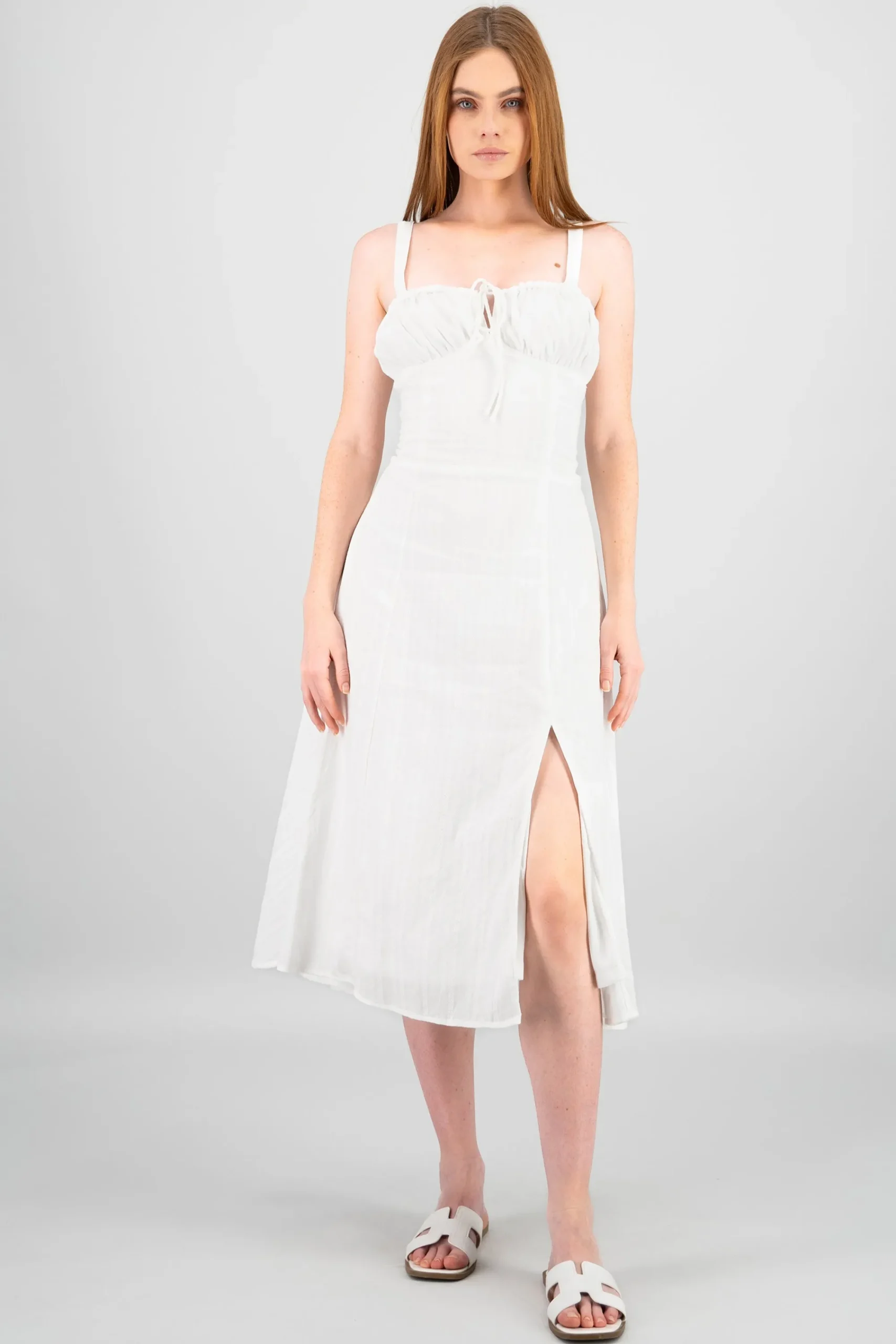 Shasa Back Lace Up Maxi Dress
