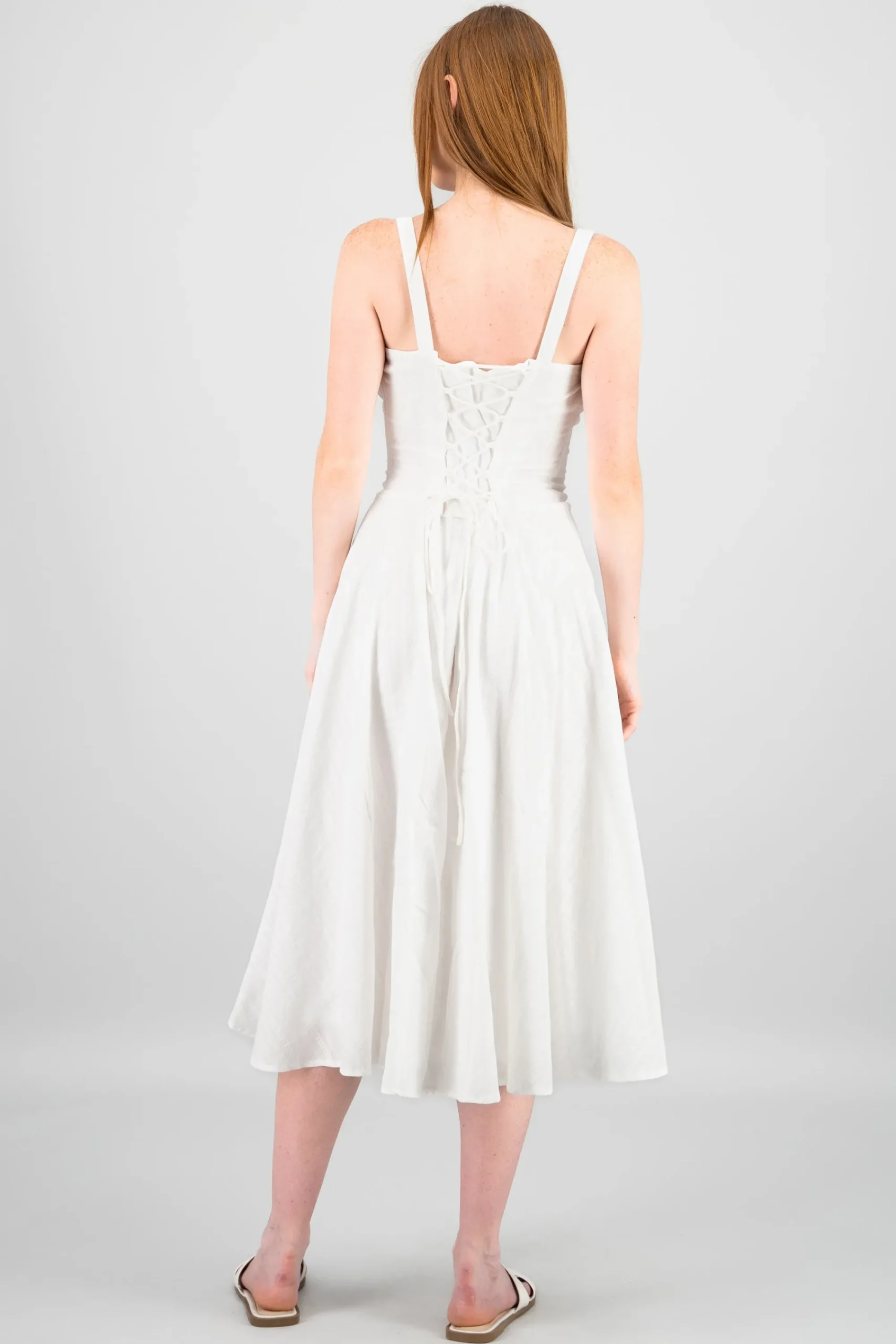 Shasa Back Lace Up Maxi Dress
