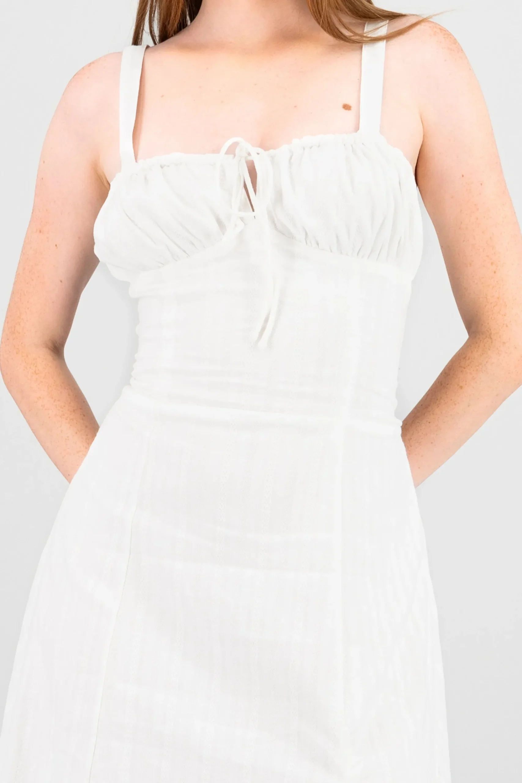 Shasa Back Lace Up Maxi Dress