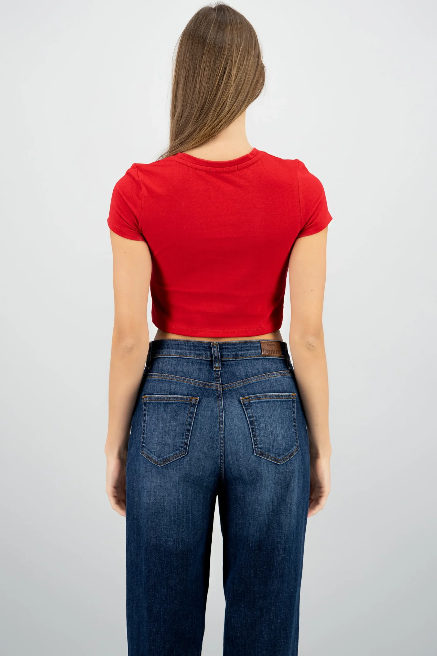 Shasa Bear Printed Crop T-Shirt