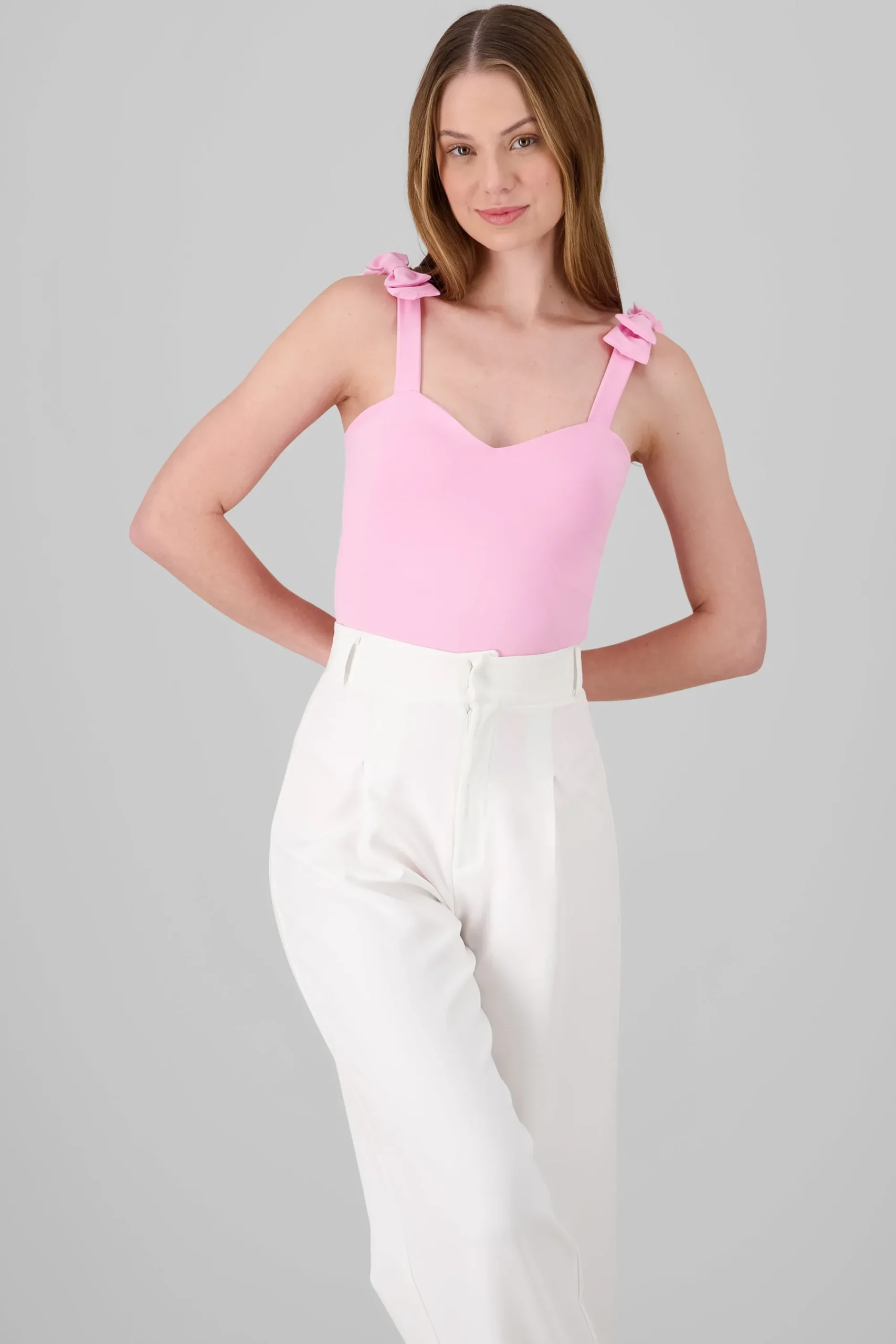 Shasa Bodysuit With Bow Straps