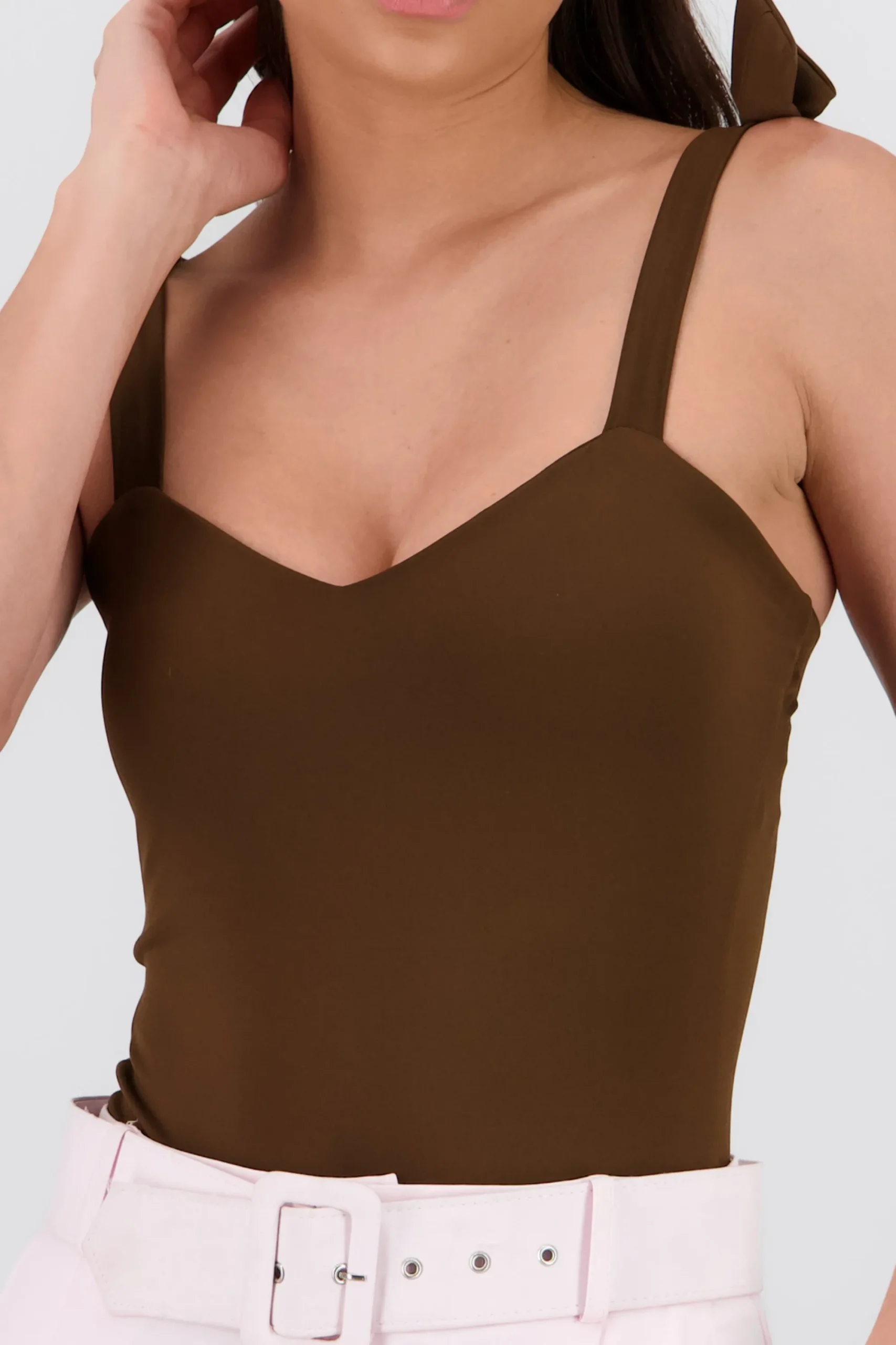 Shasa Bodysuit With Bow Straps