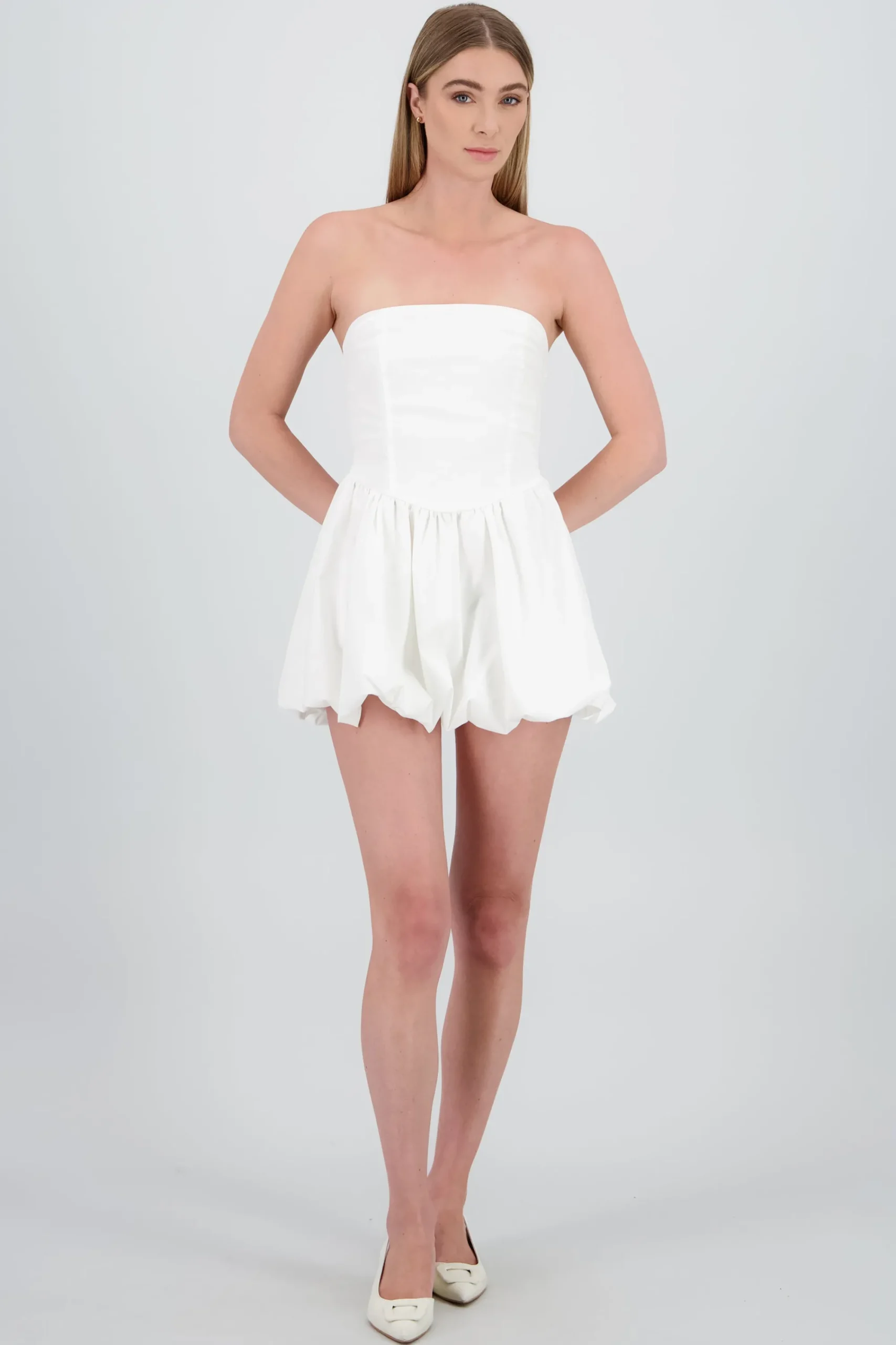 Shasa Bubble Strapless Mini Dress