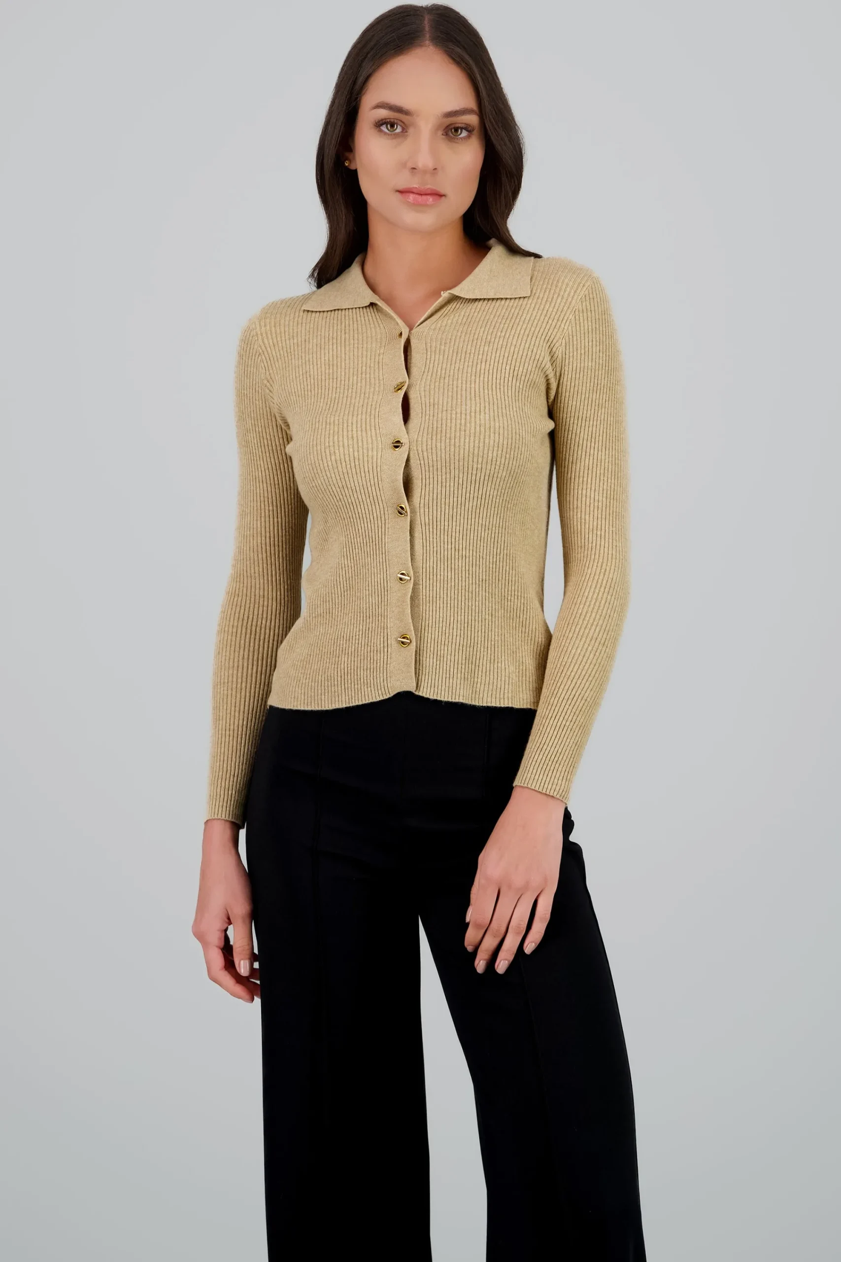Shasa Button Detail Sweater