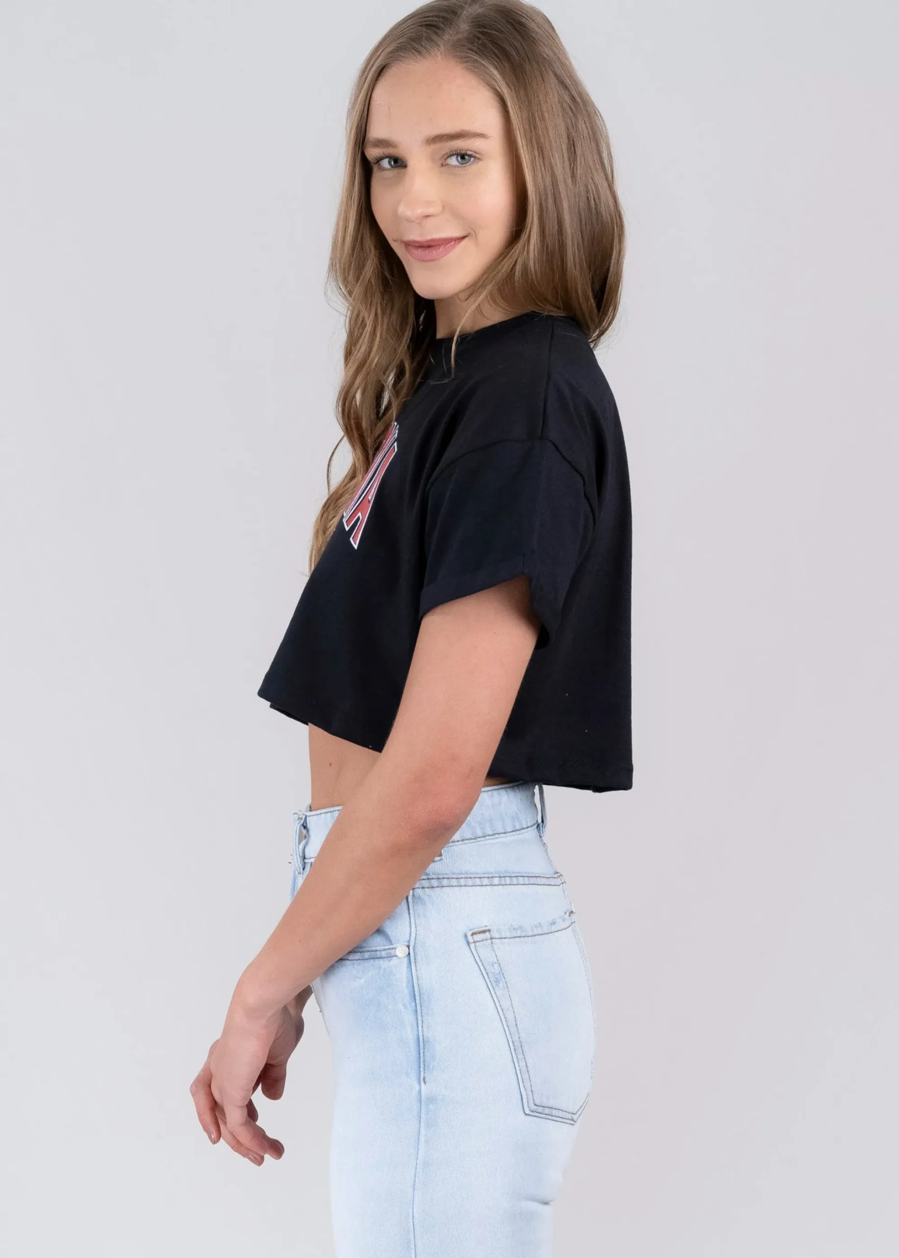 Shasa California print crop top