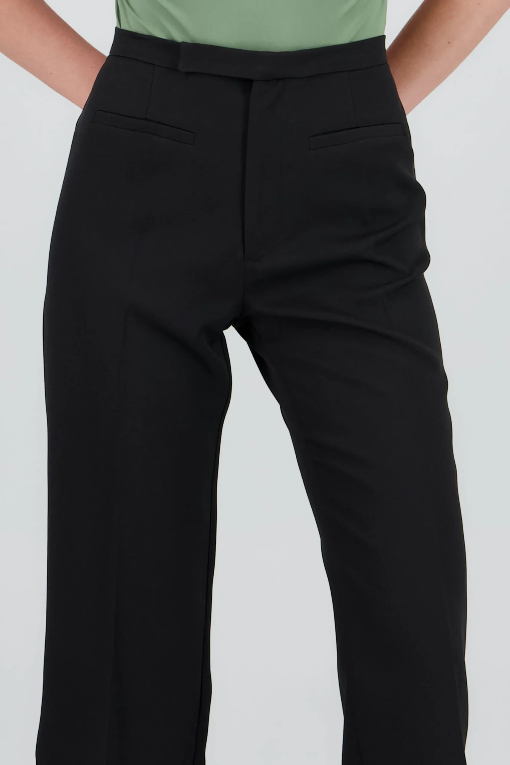 Shasa Capri Pants with Waistband Detail