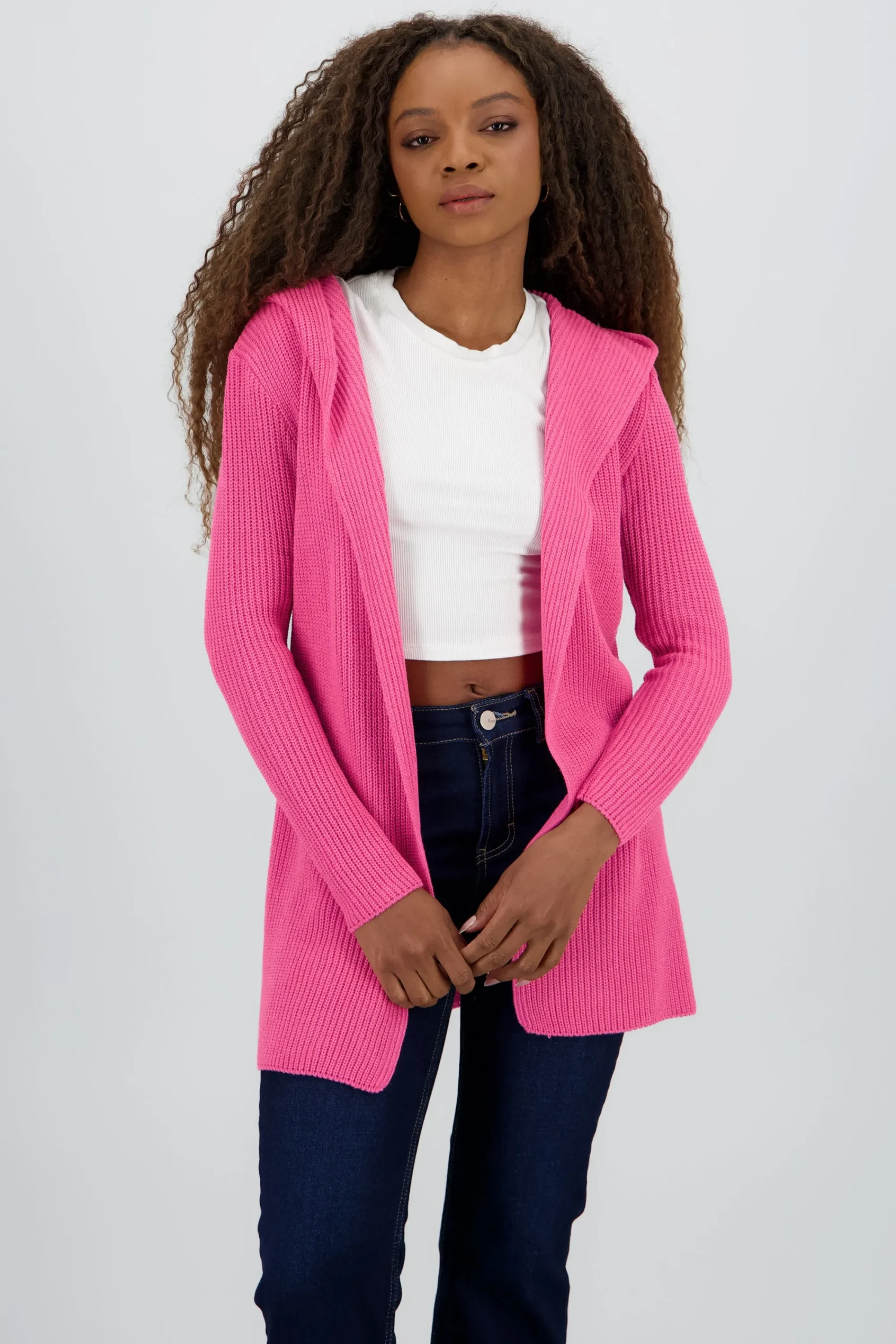 Shasa Cardigan with hoodie