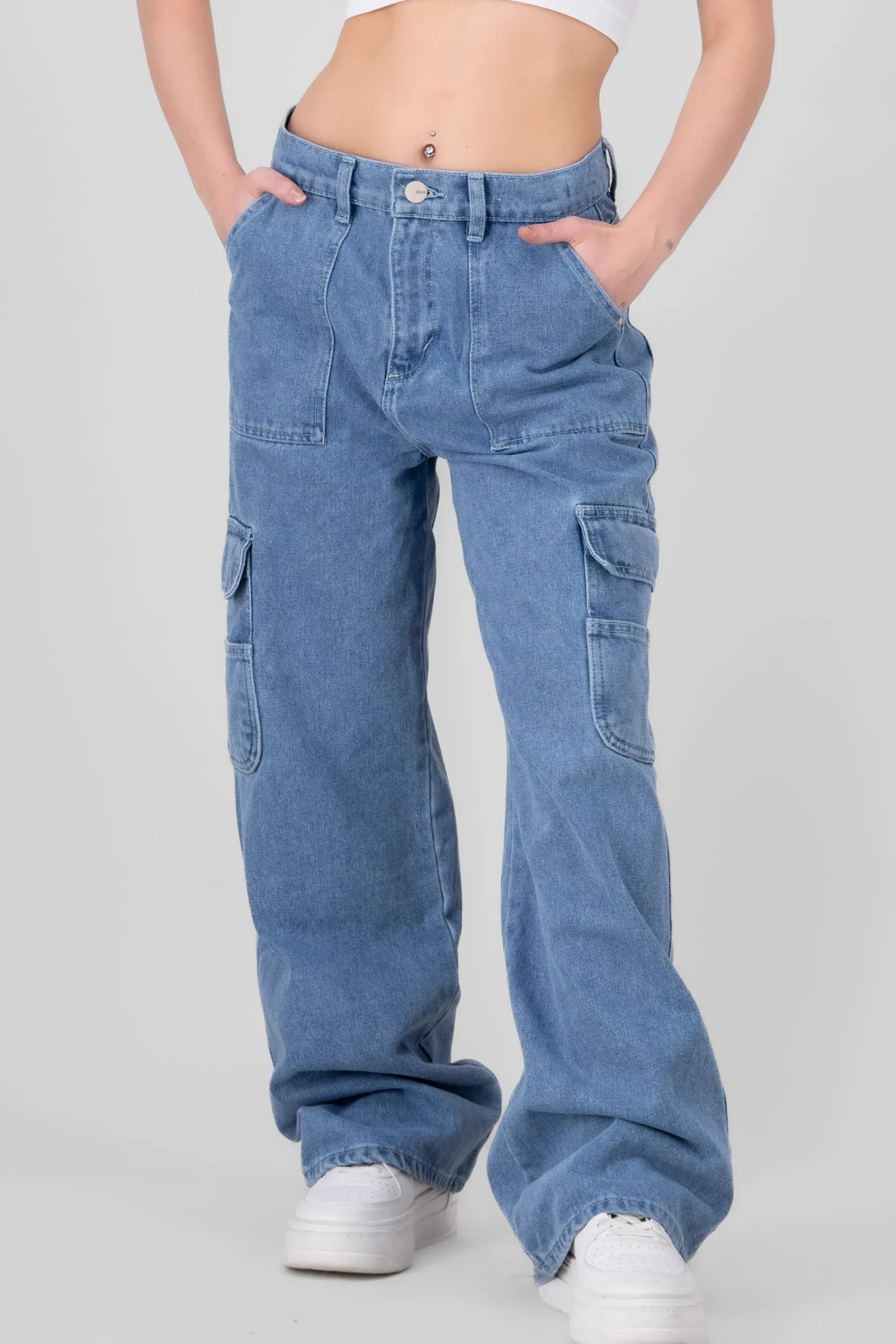 Shasa Cargo Jeans With 2 Pockets