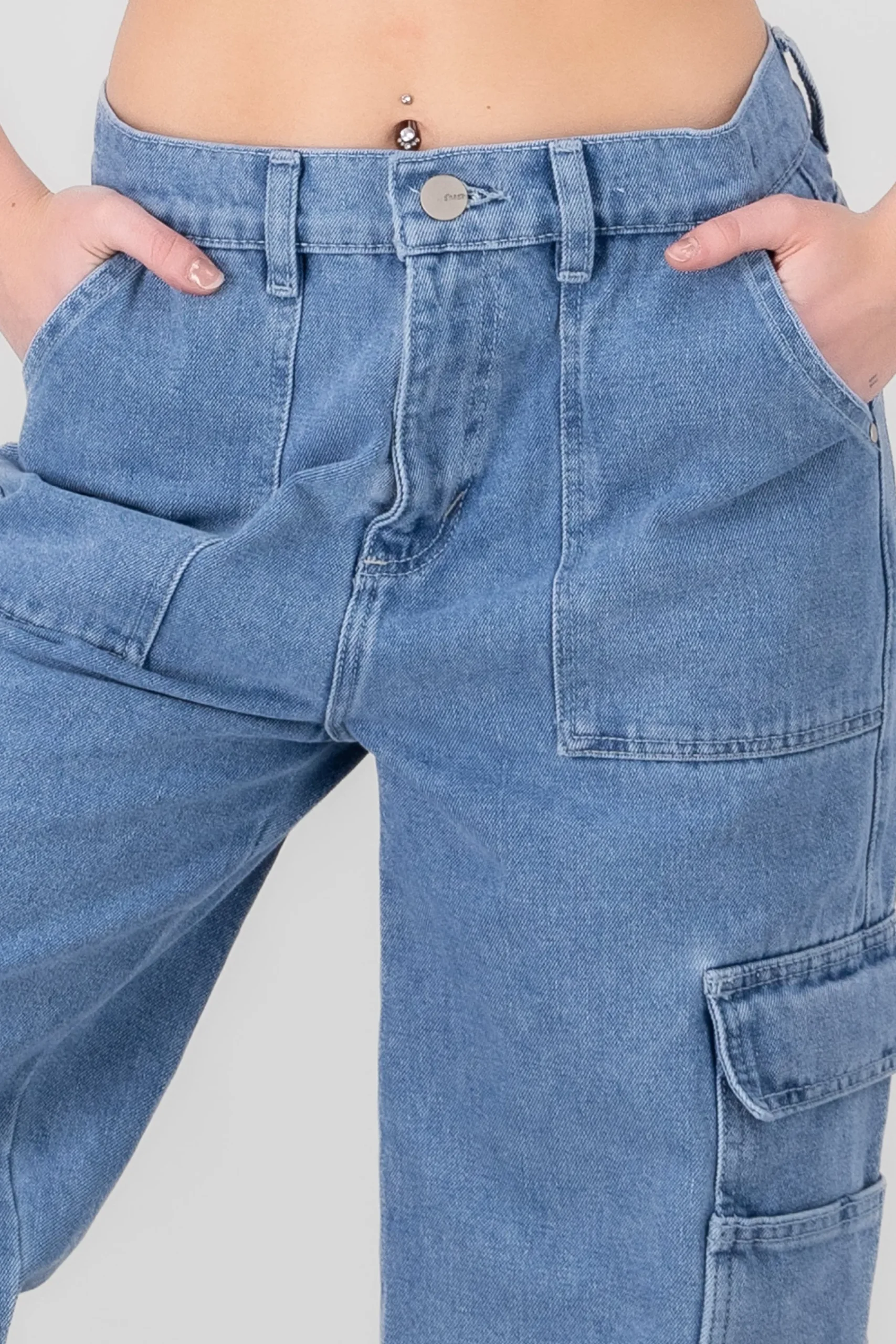 Shasa Cargo Jeans With 2 Pockets