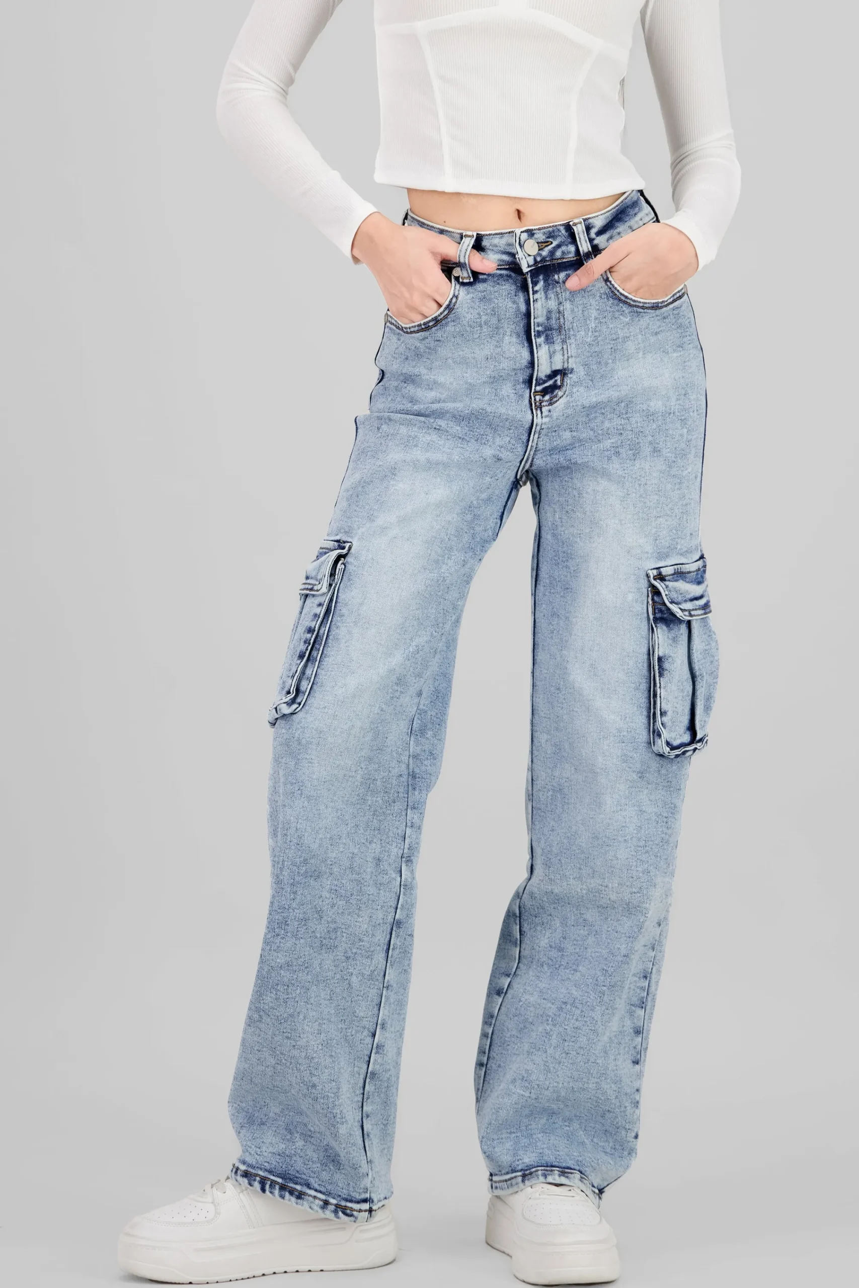 Shasa Cargo Jeans With Pockets