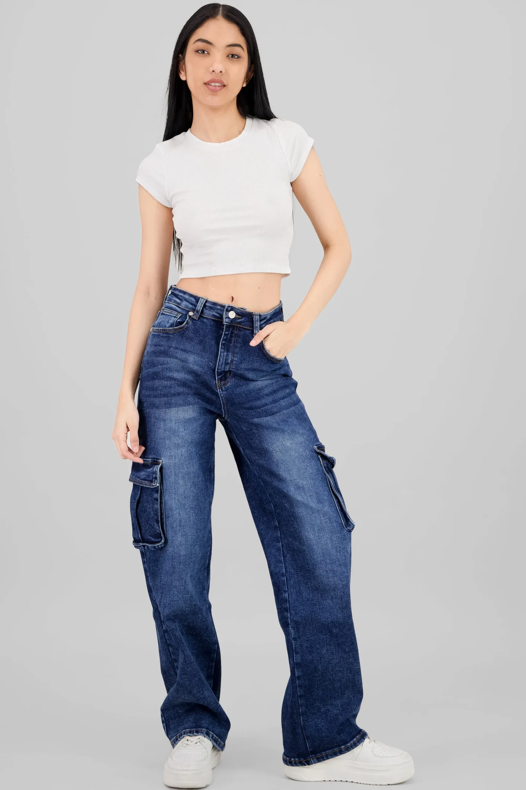 Shasa Cargo Jeans With Pockets
