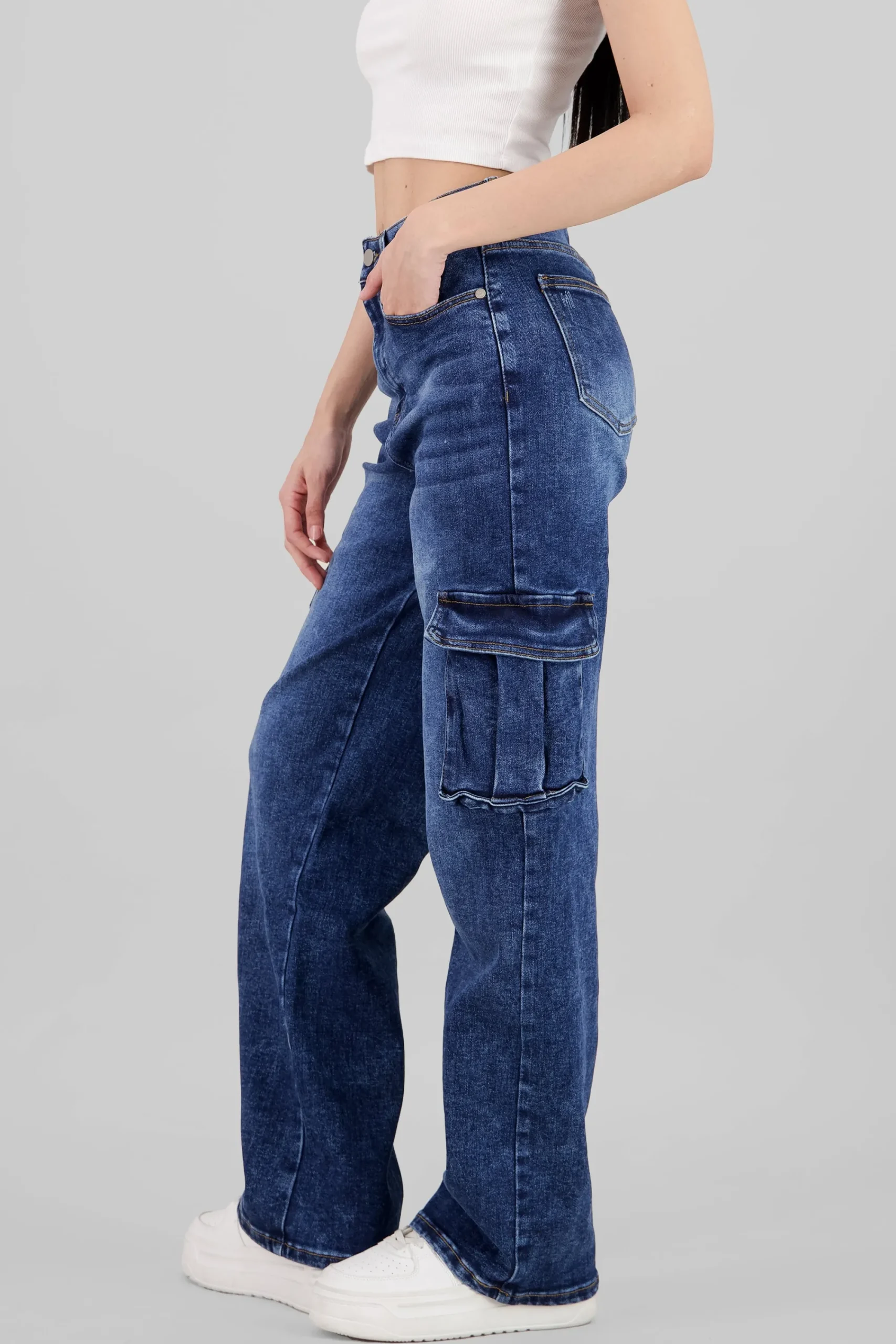 Shasa Cargo Jeans With Pockets