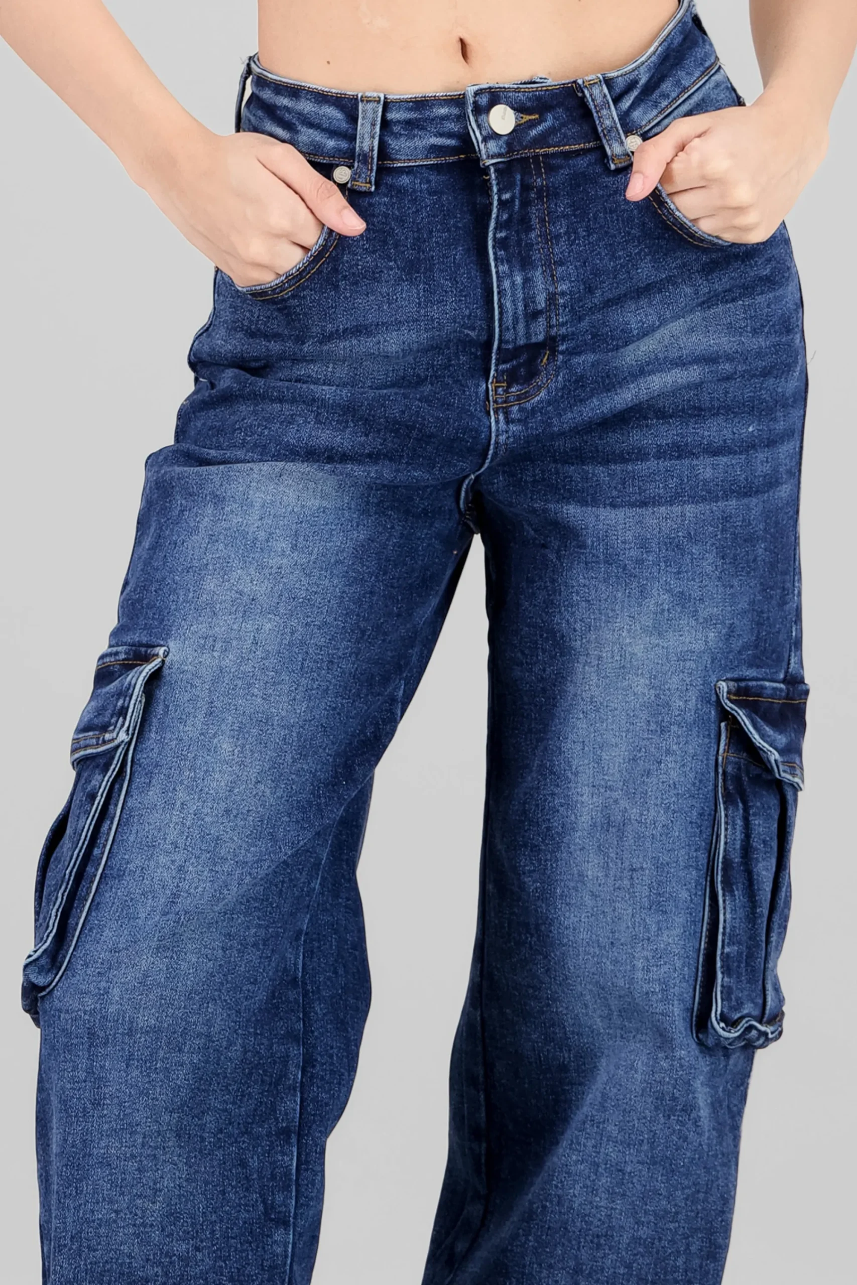 Shasa Cargo Jeans With Pockets