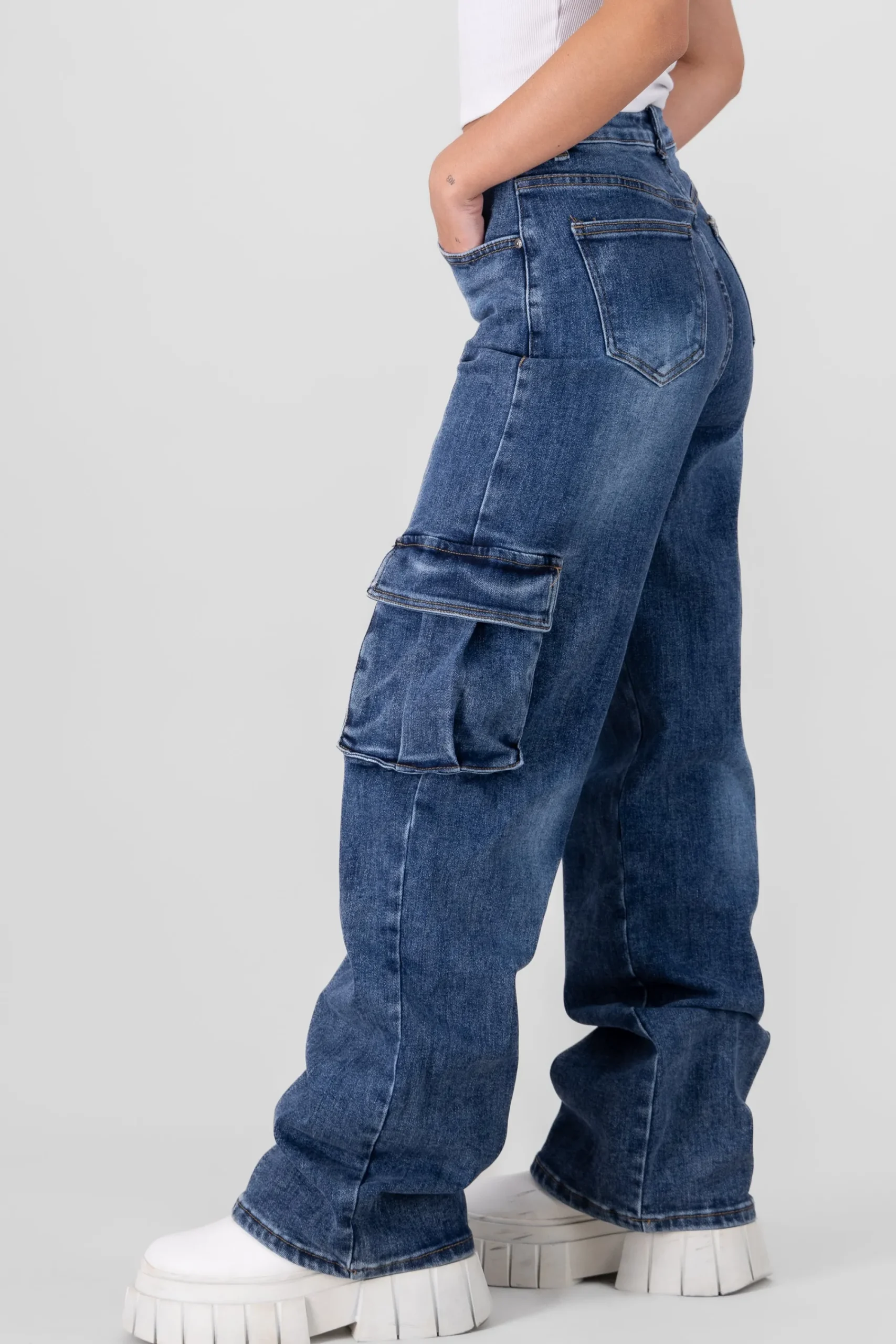 Shasa Cargo Jeans With Pockets