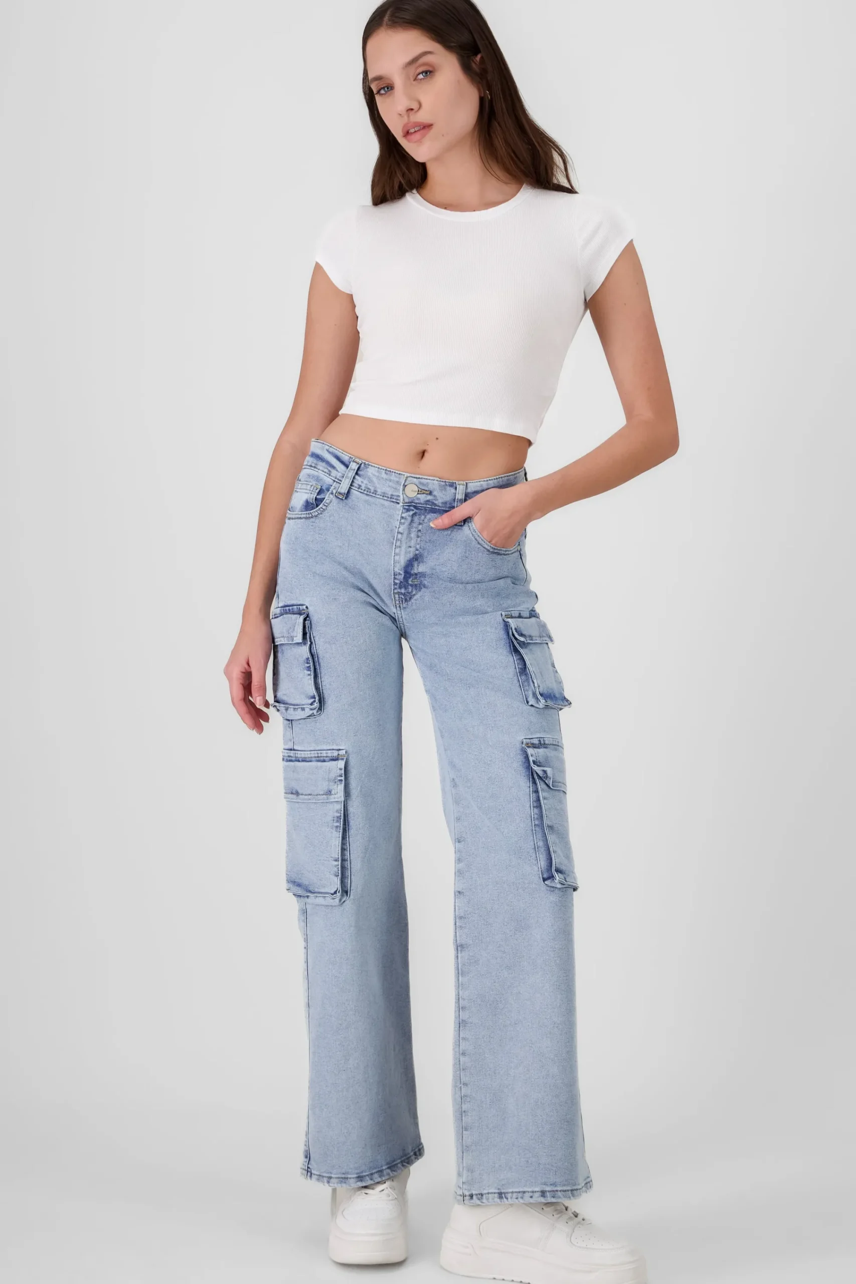 Shasa Cargo Jeans With Pockets