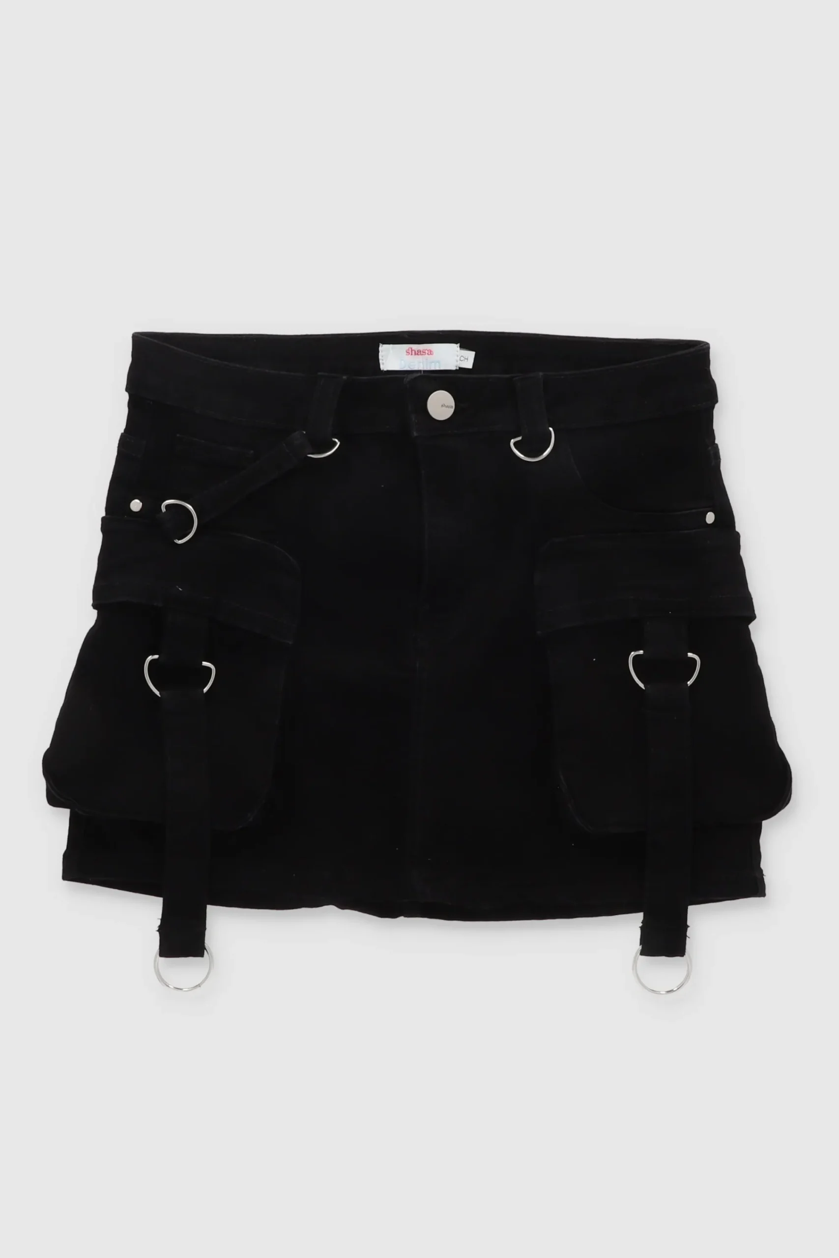 Shasa Cargo Skirt With 2 Pockets And Rings