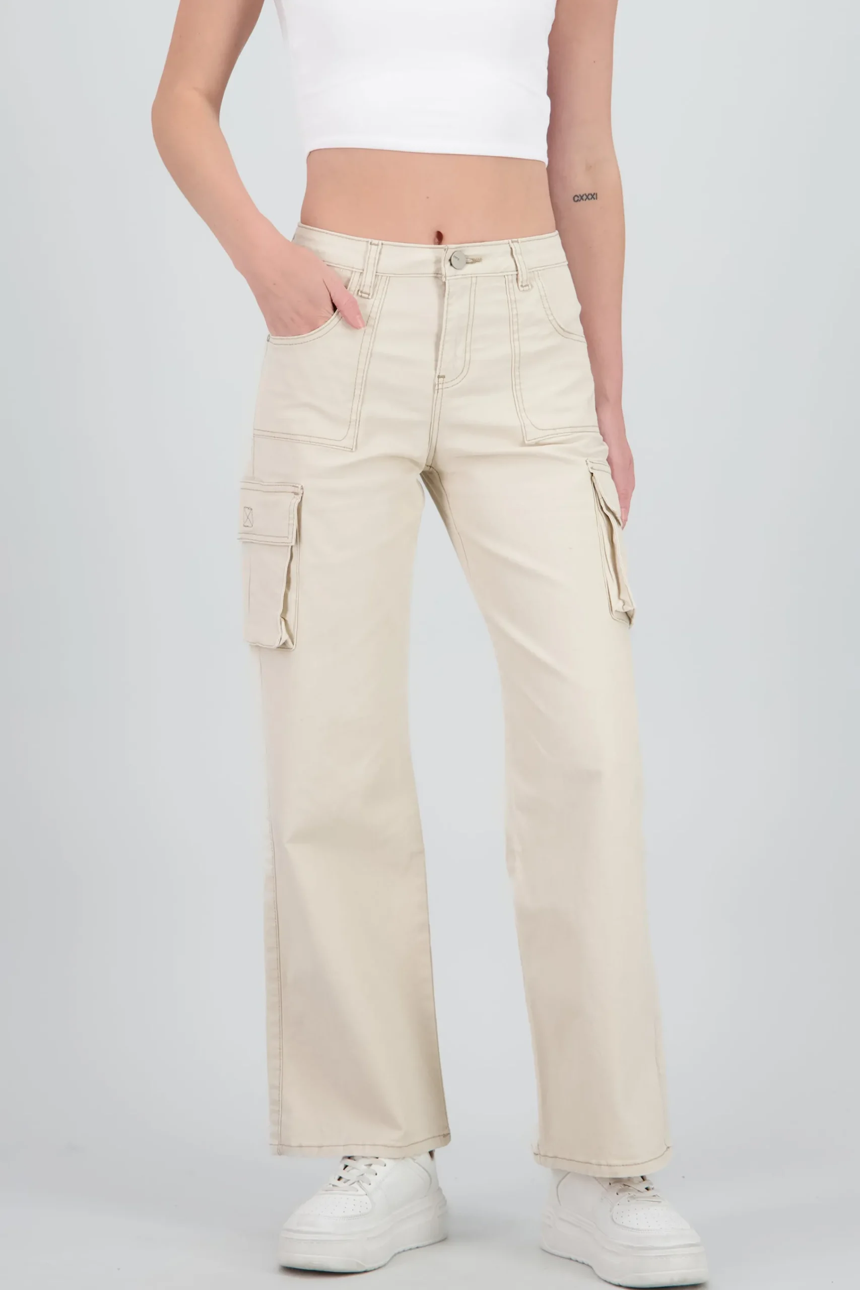 Shasa Cargo Wide Leg Jeans