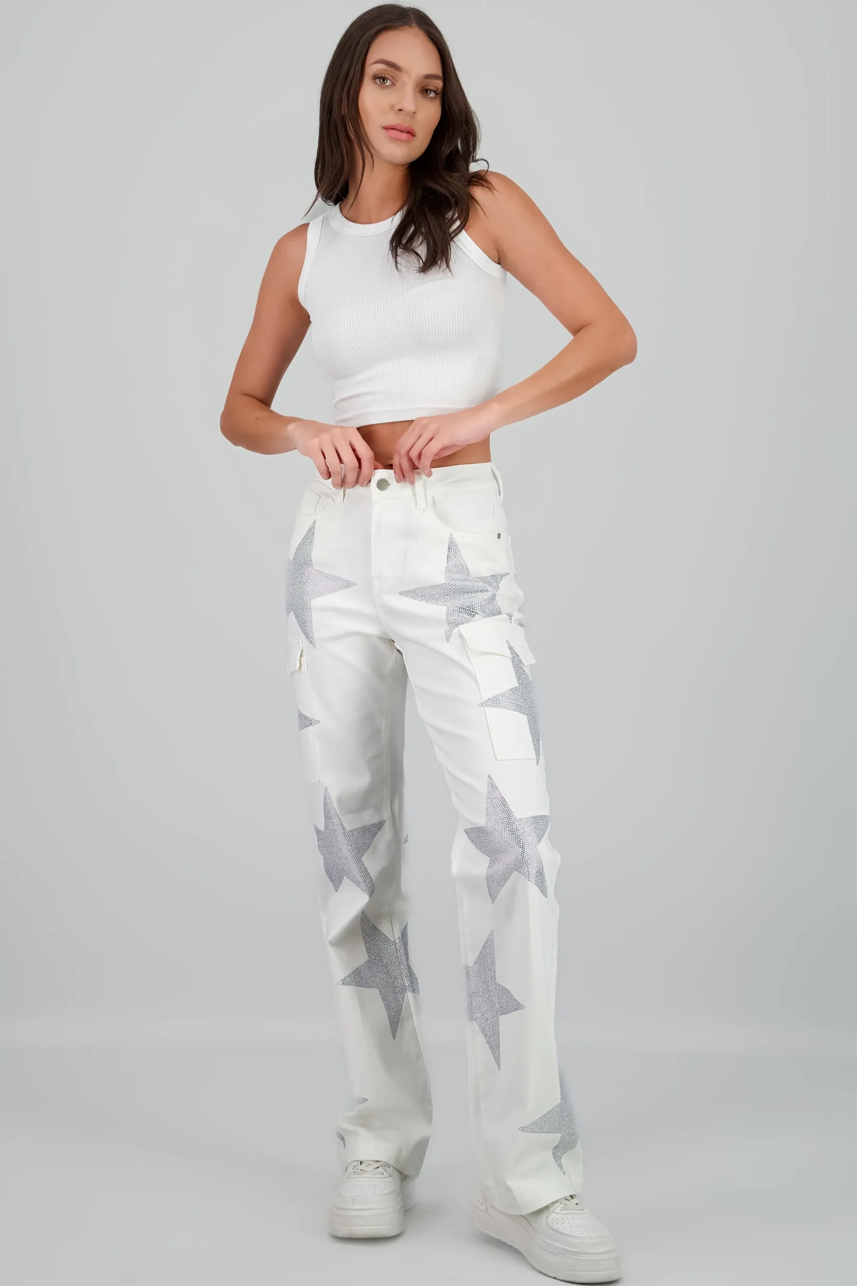 Shasa Cargo Wide Leg Jeans
