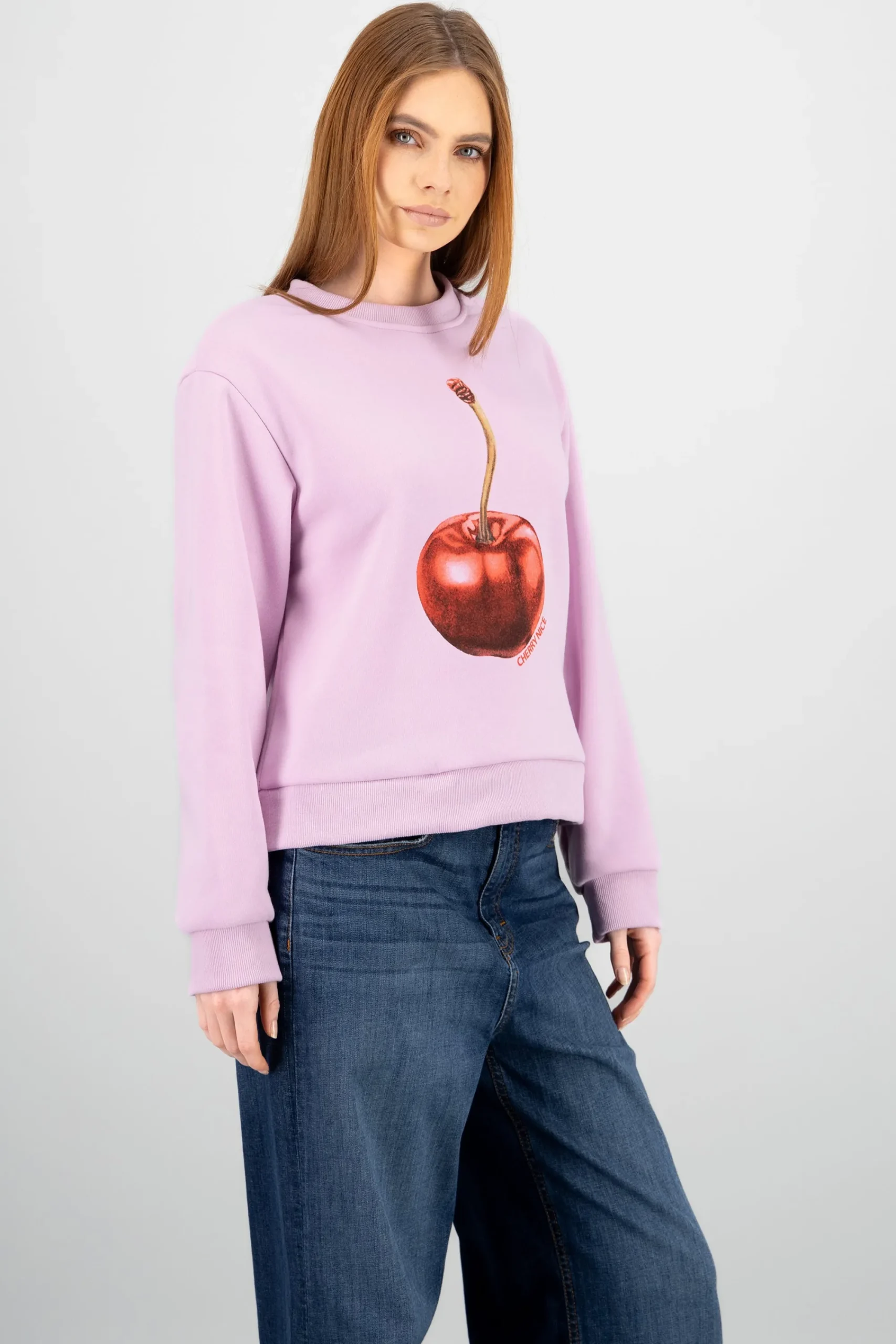 Shasa Cherry Print Sweatshirt