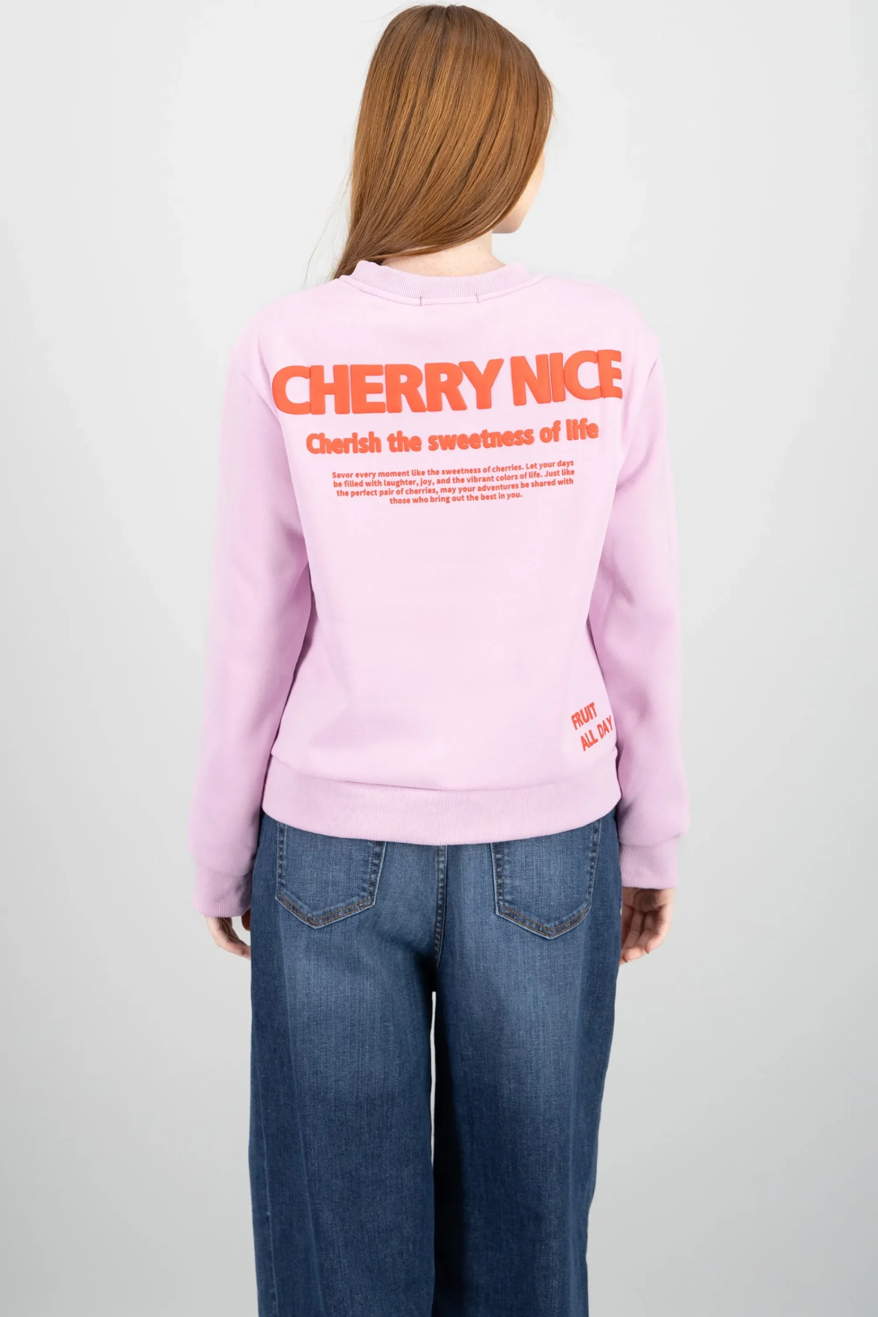 Shasa Cherry Print Sweatshirt