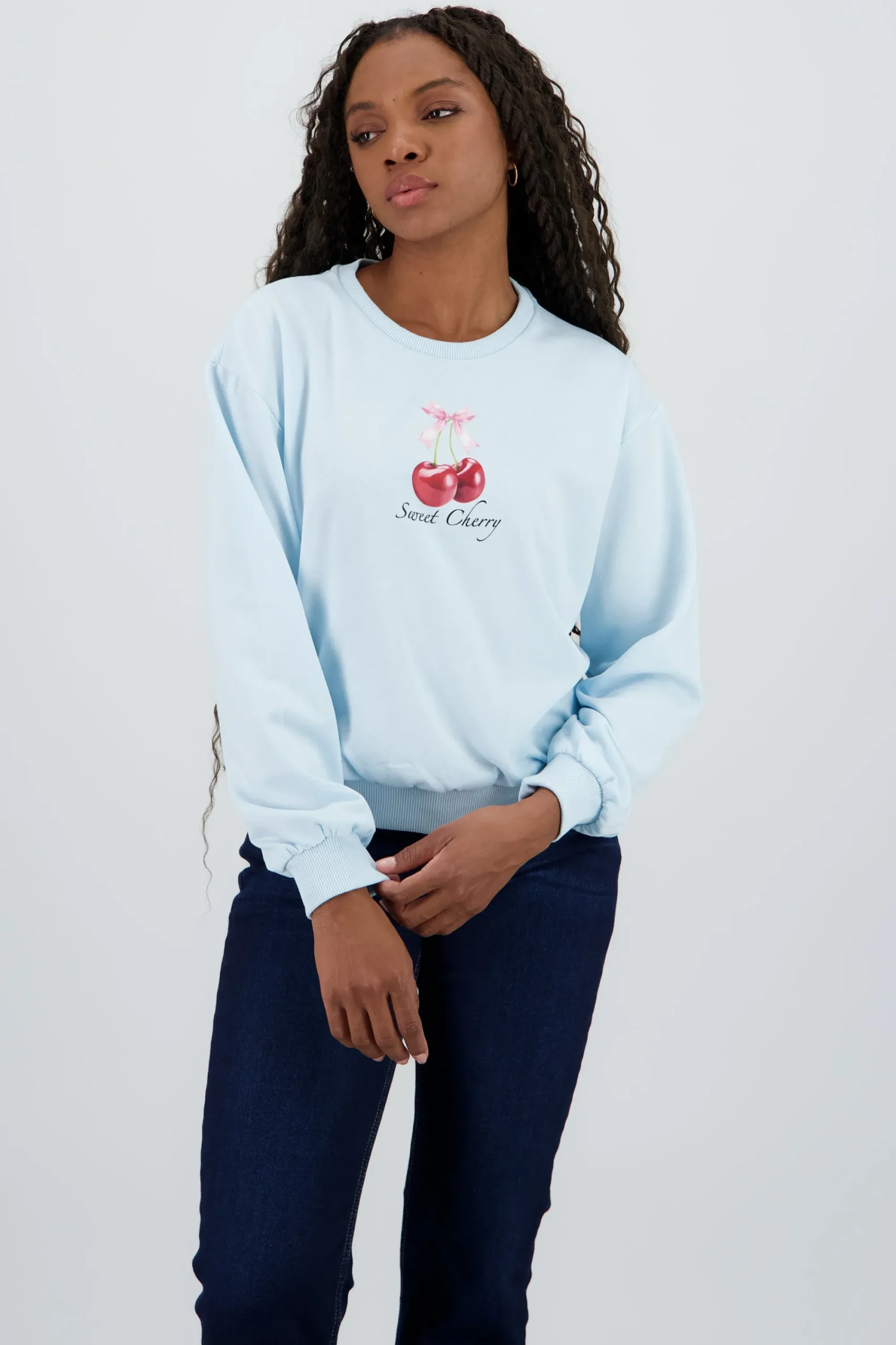 Shasa Cherry Print Sweatshirt