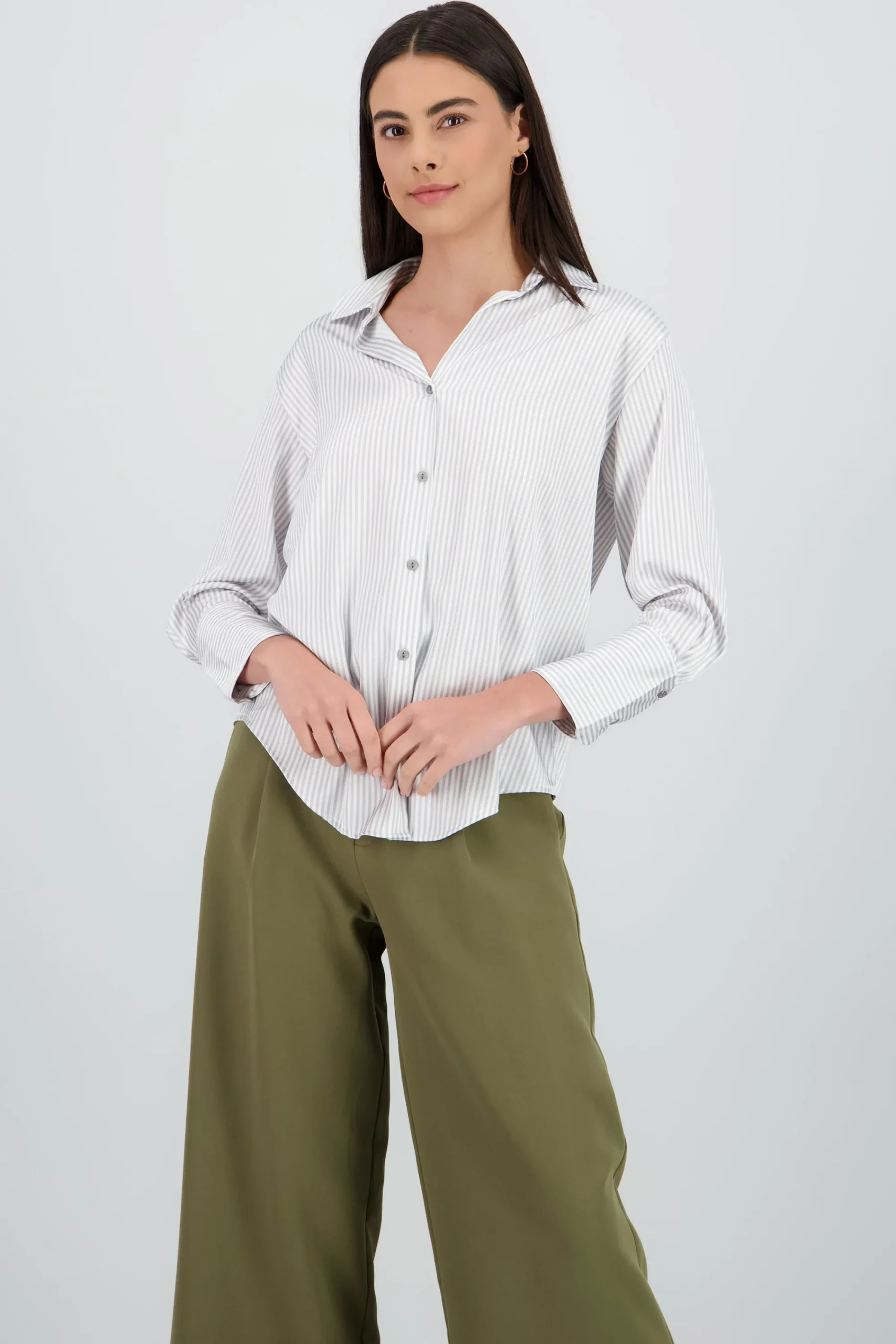 Shasa Classic Stripped Button Down Top