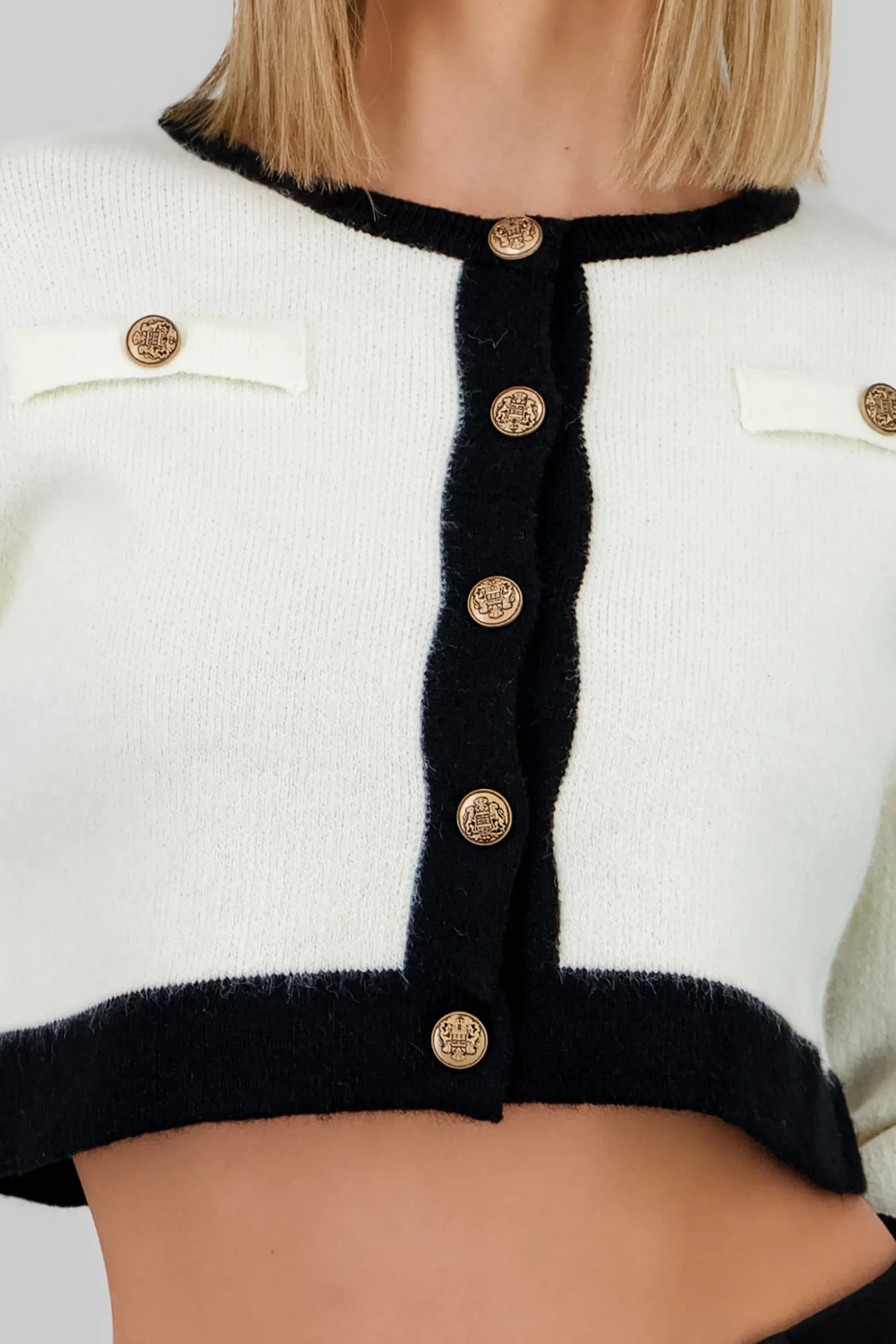 Shasa Contrast Cardigan