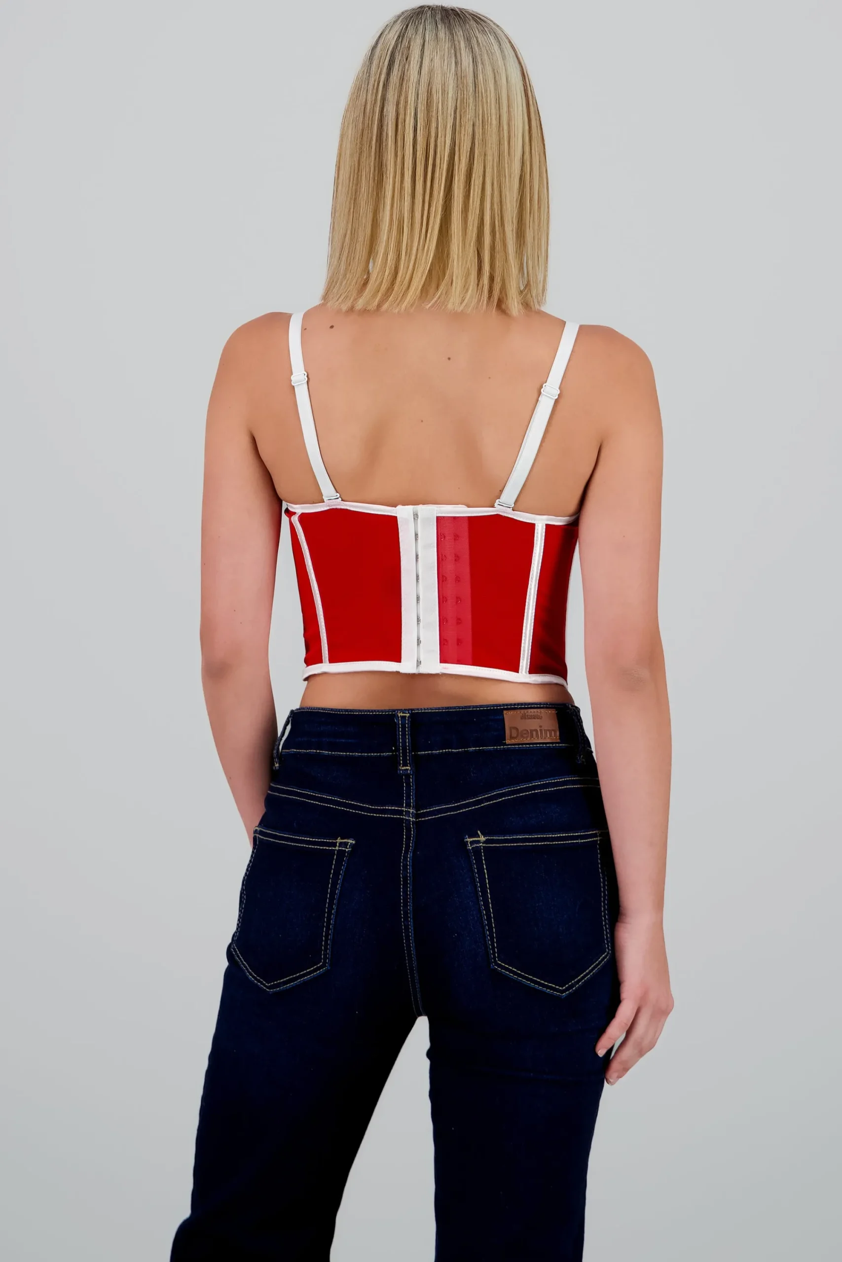 Shasa Contrast Corset Top