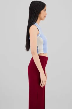 Shasa Contrast Detail Knit Vest
