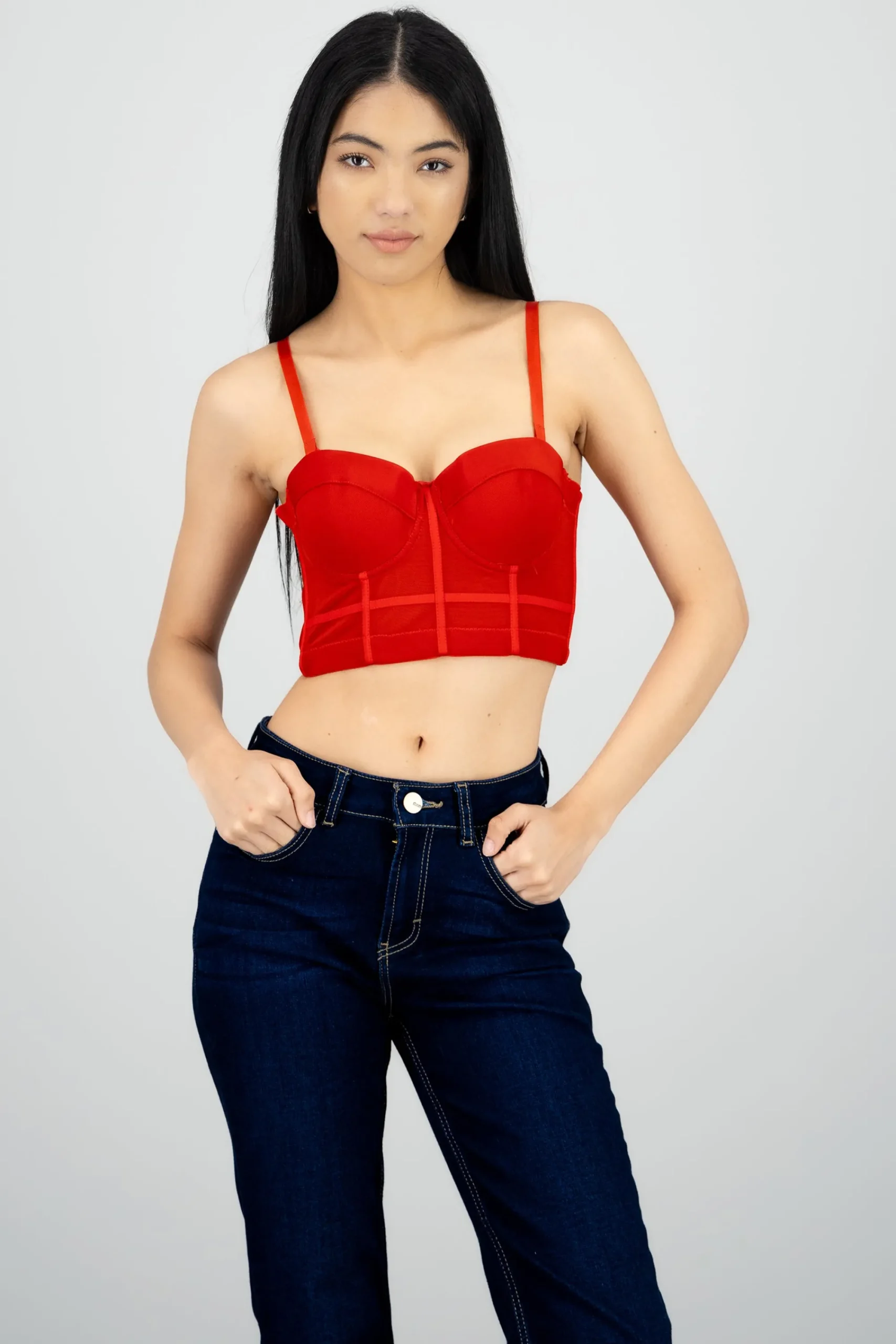 Shasa Corset Top with Cup Detail