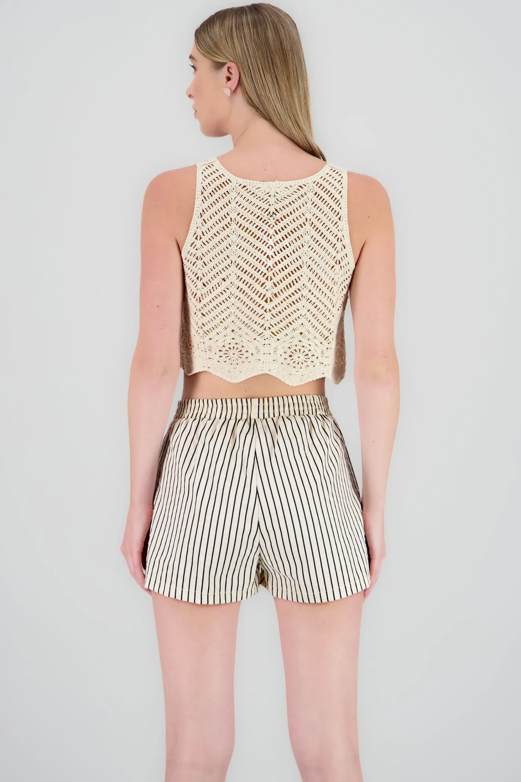 Shasa Crochet Top with Buttons
