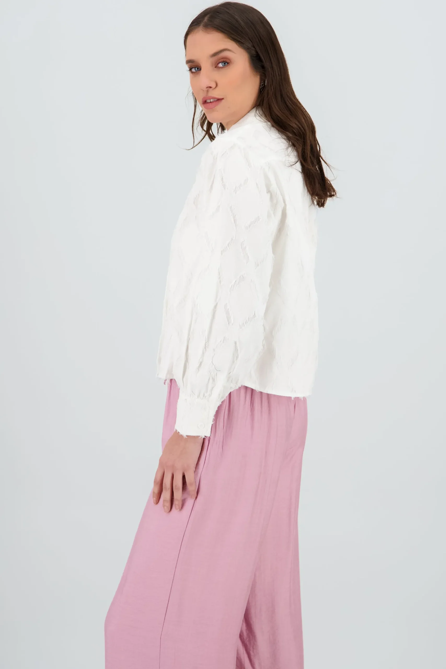 Shasa Cropped Embroidered Shirt