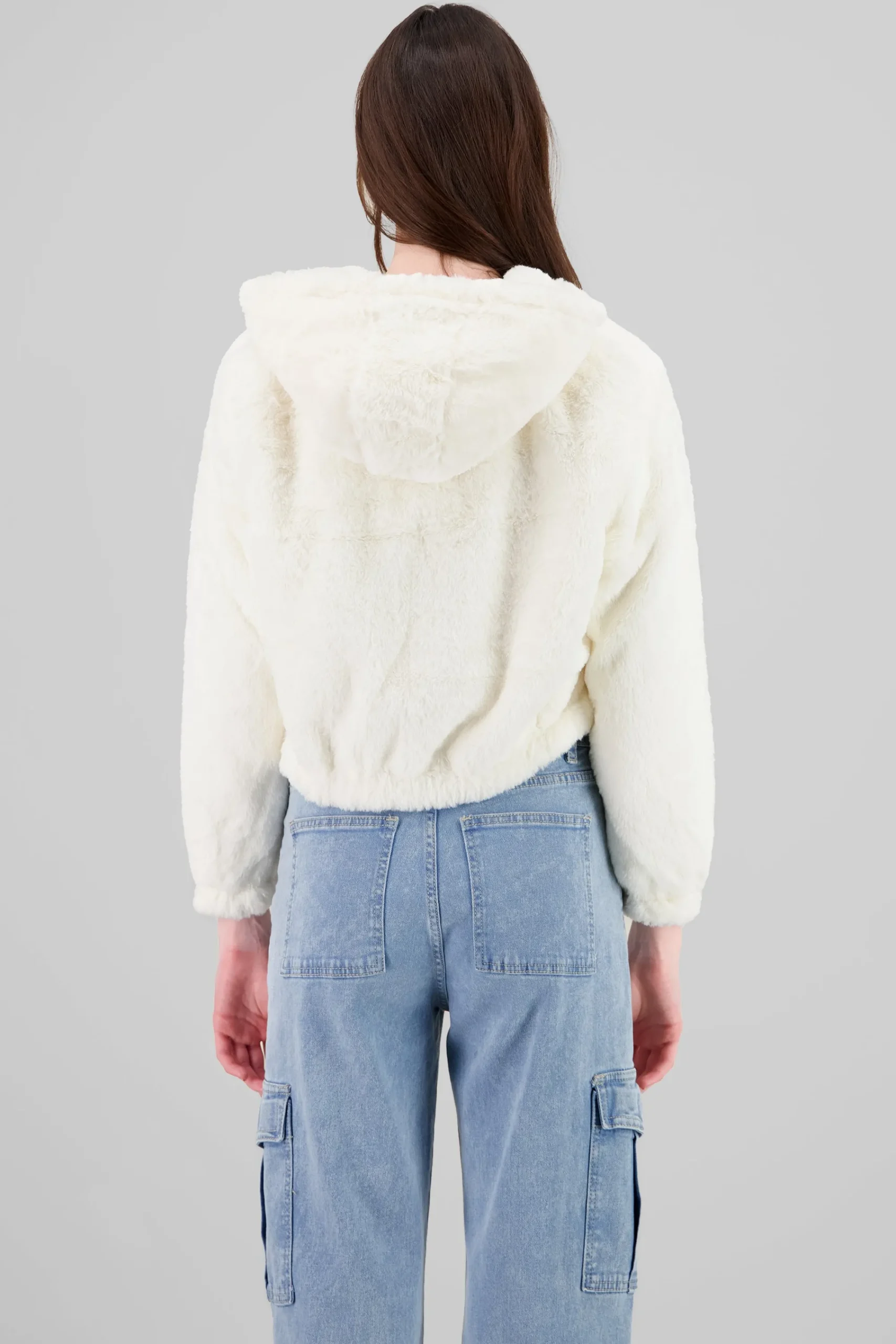 Shasa Cropped Furry Jacket