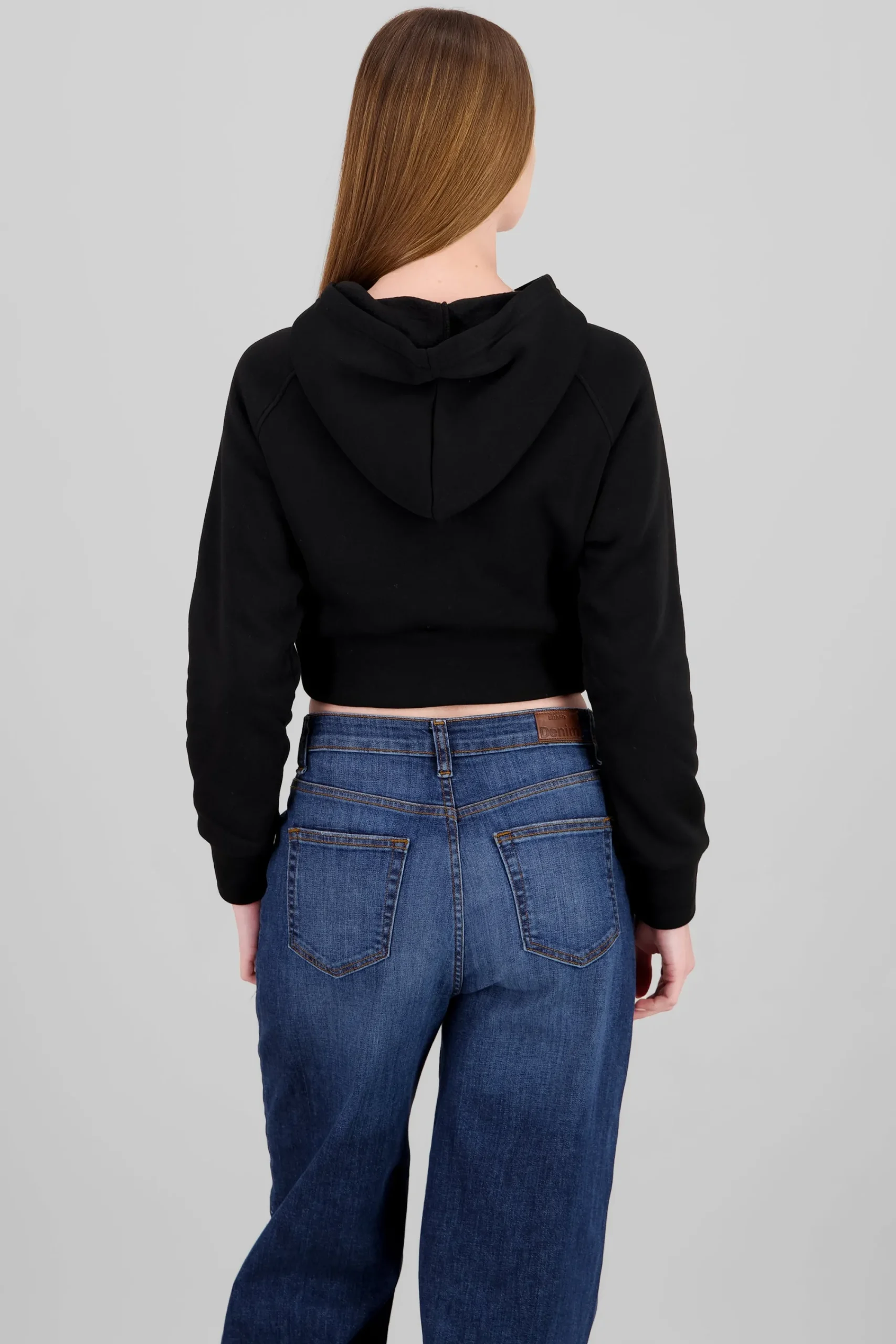 Shasa Cropped Hoodie with Zipper