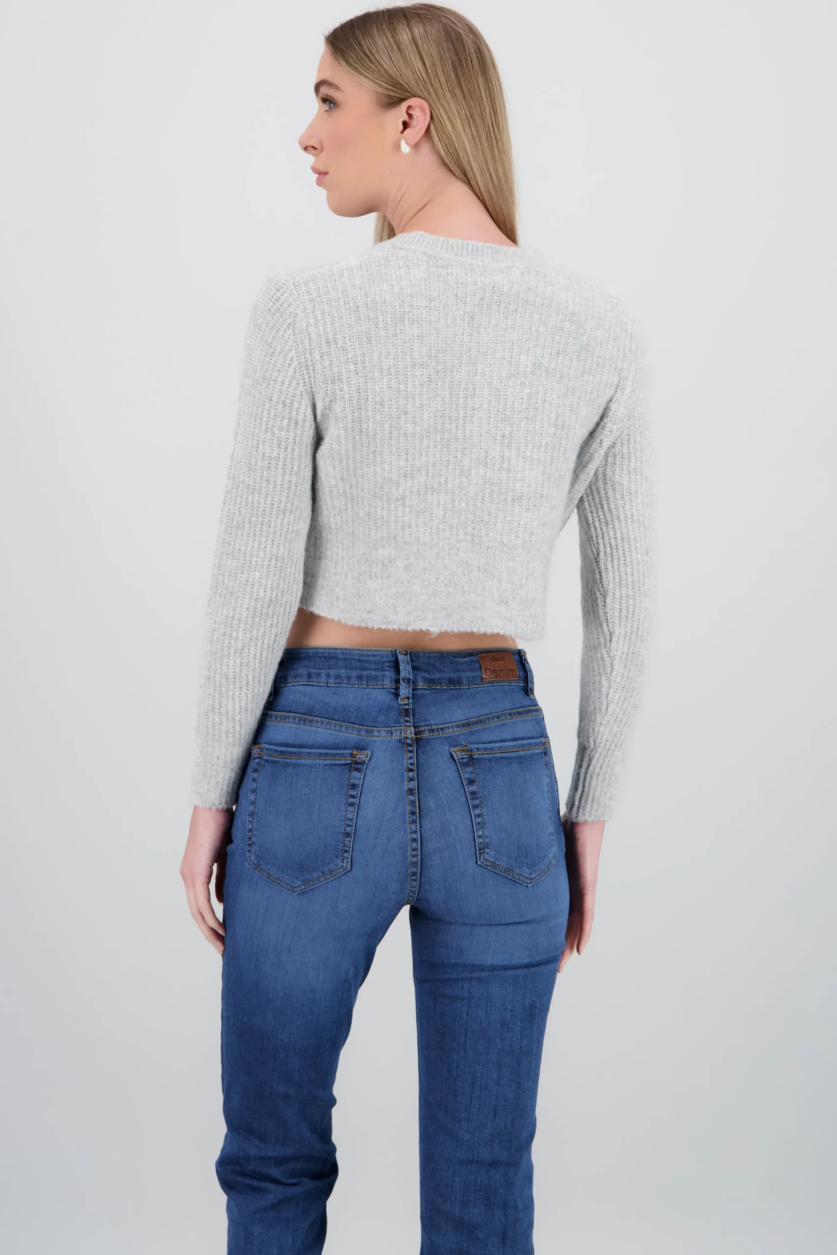 Shasa Cropped Knitted Cardigan