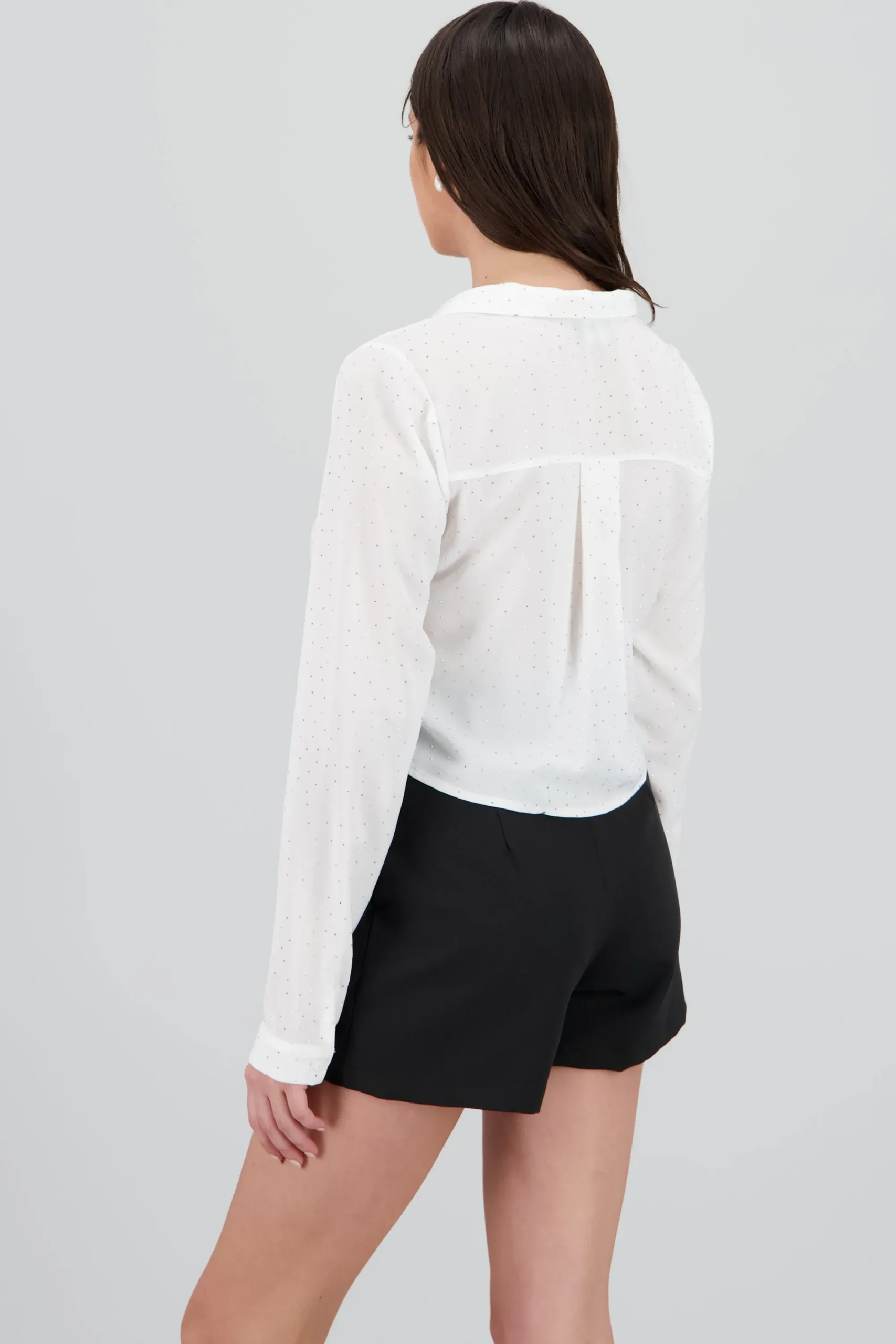 Shasa Cropped Long Sleeve Top