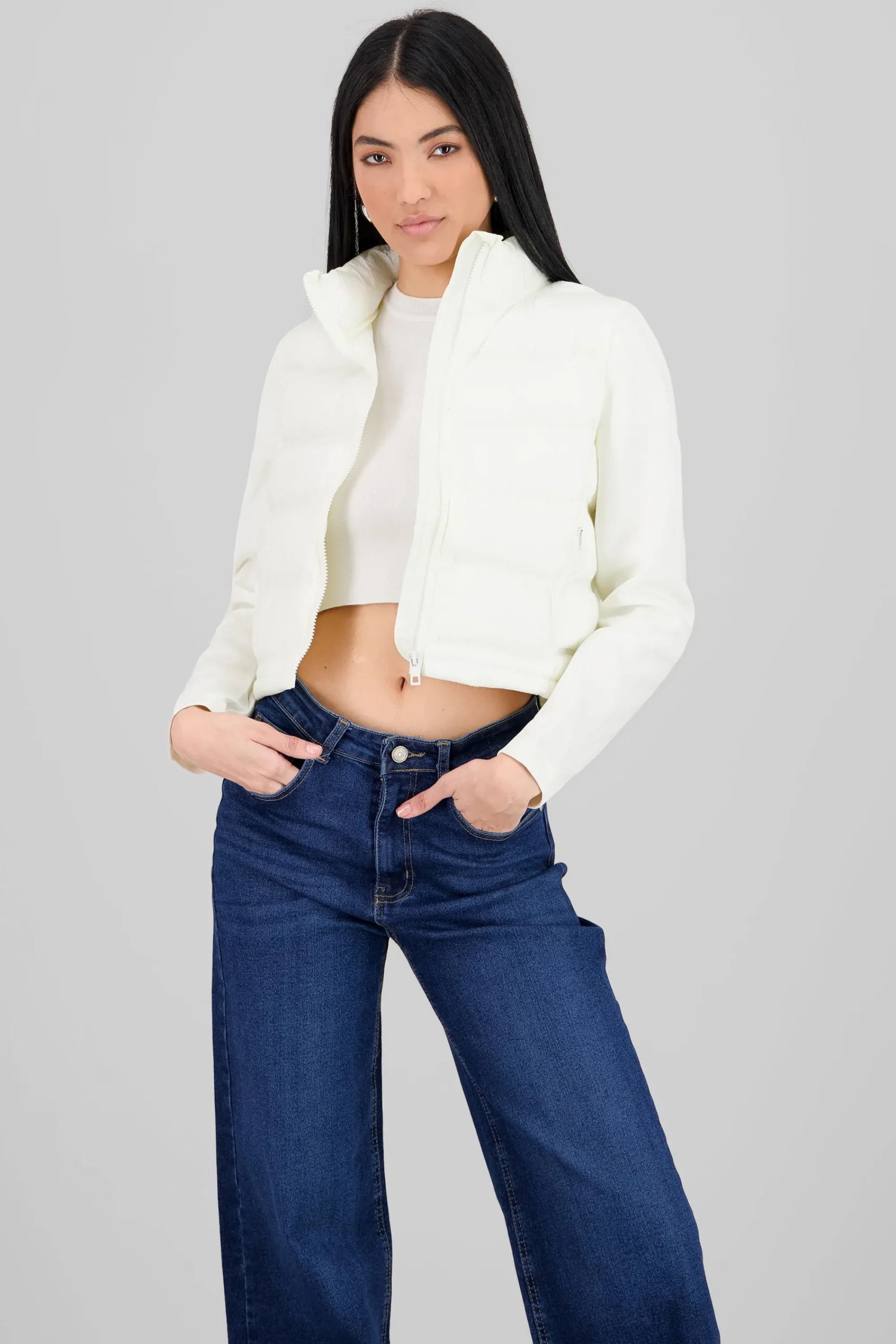 Shasa Cropped Quilted Jacket