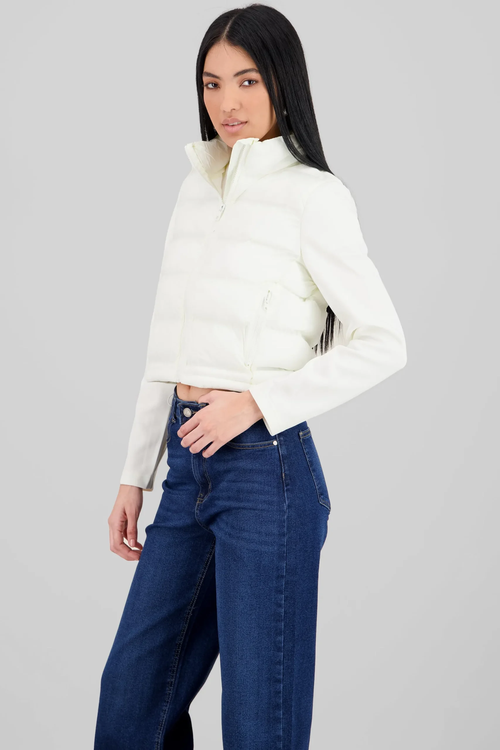 Shasa Cropped Quilted Jacket