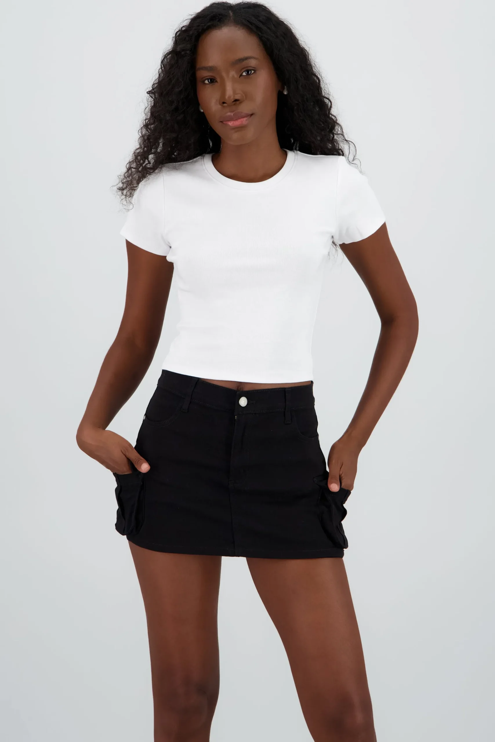 Shasa Cropped Short Sleeve Top