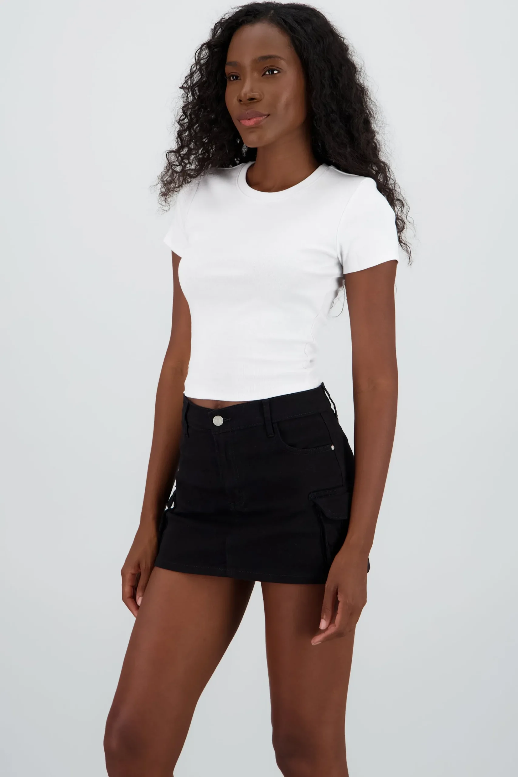 Shasa Cropped Short Sleeve Top
