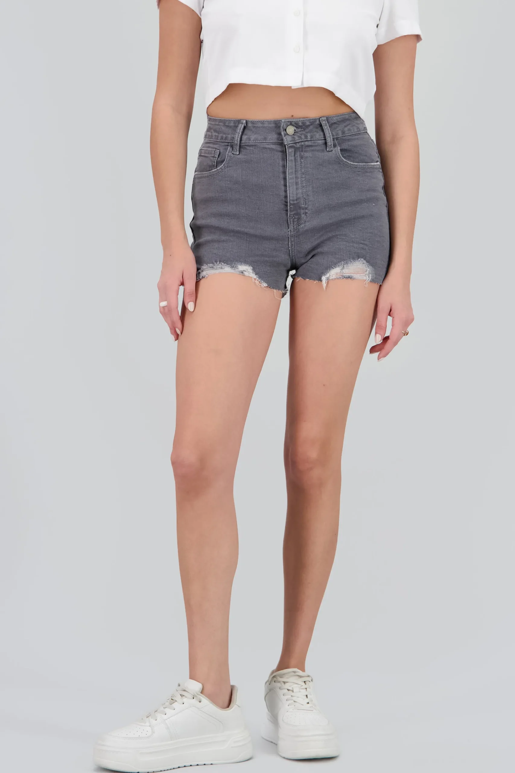 Shasa Distressed Mini Shorts