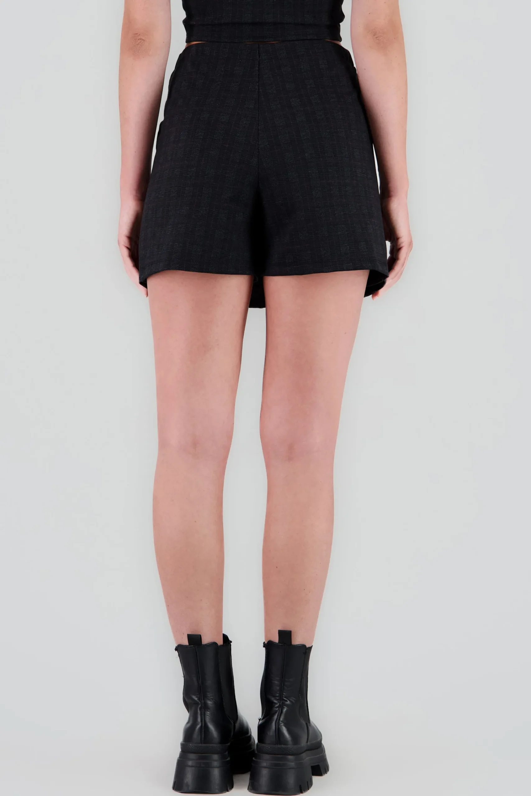 Shasa Double Buckle Detail Mini Skirt