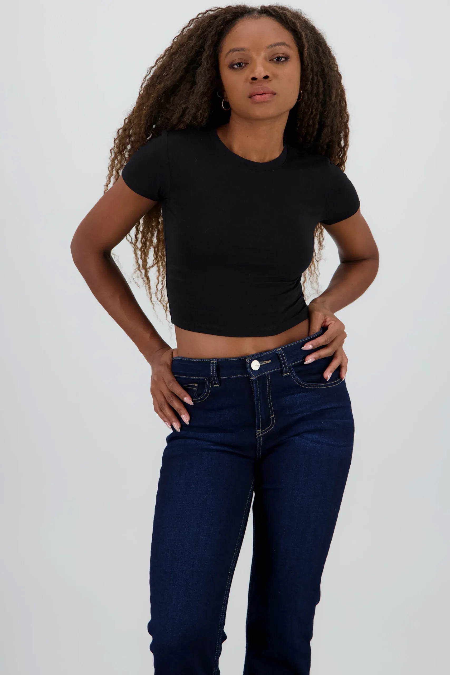 Shasa Double Layer Round Neck Top