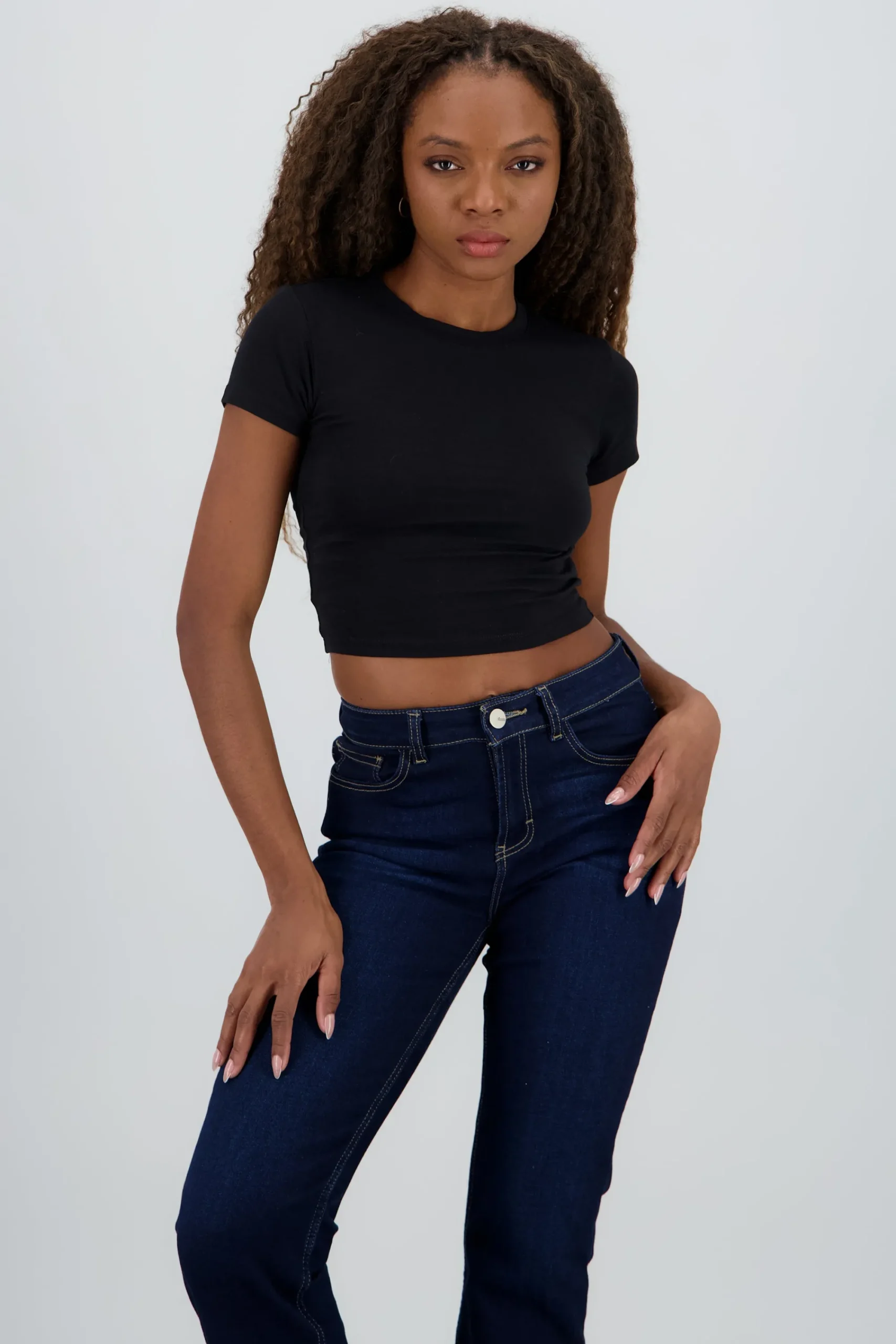Shasa Double Layer Round Neck Top