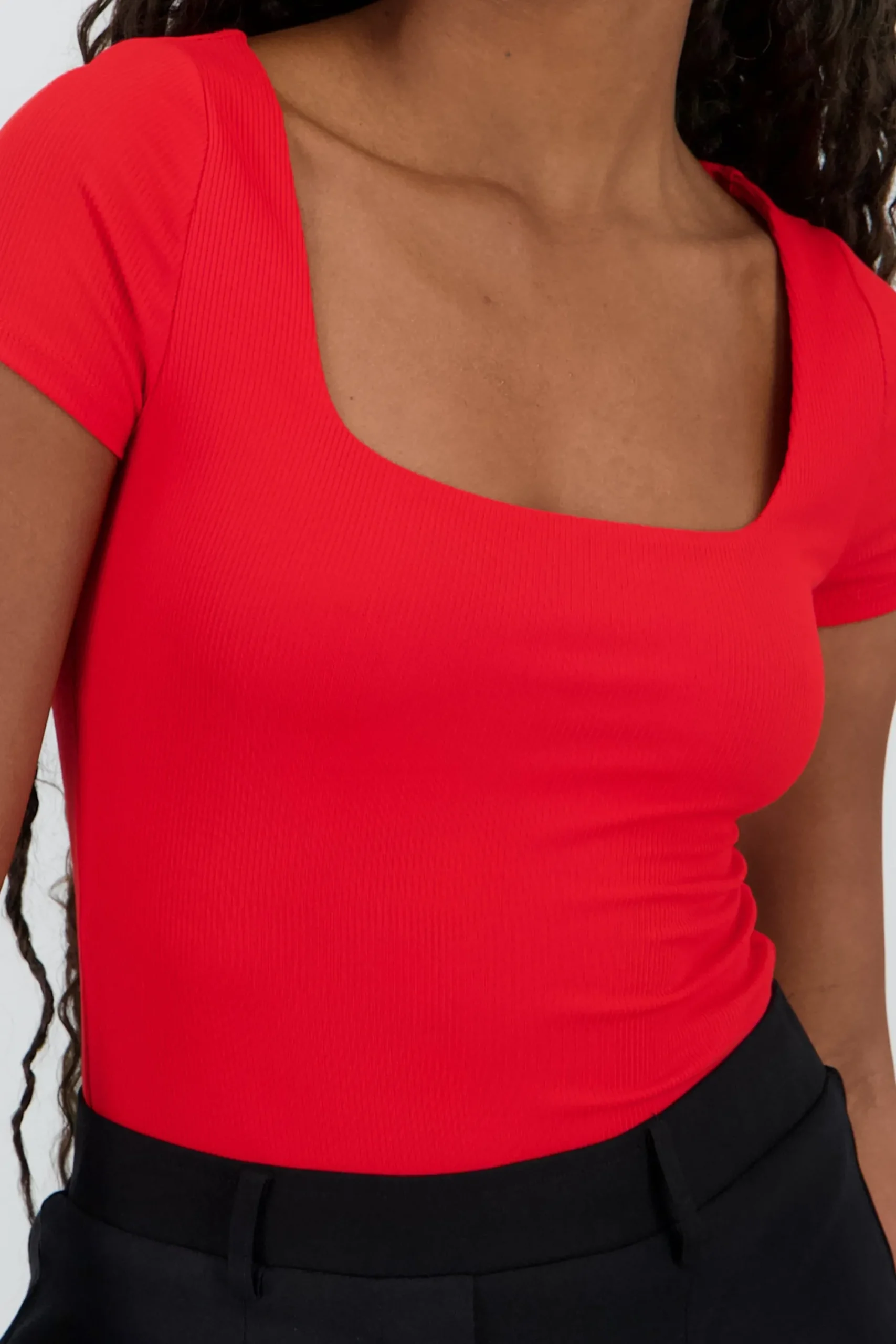 Shasa Double Layer Short Sleeve Bodysuit