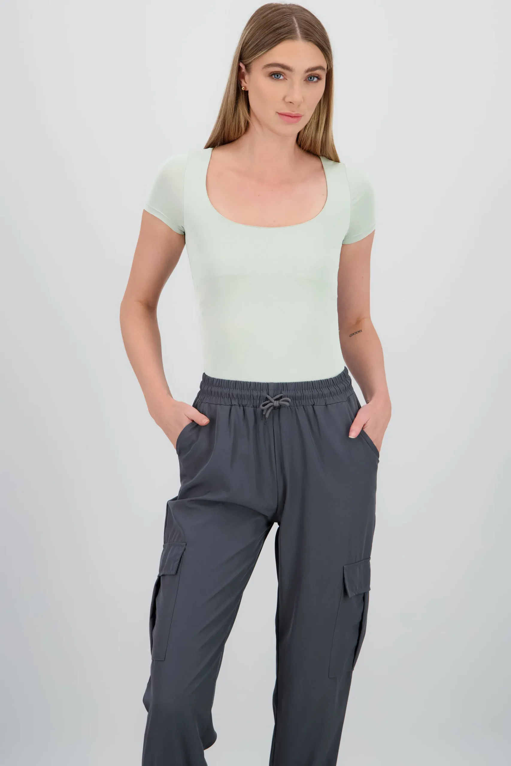 Shasa Double Layer Square Neck Bodysuit